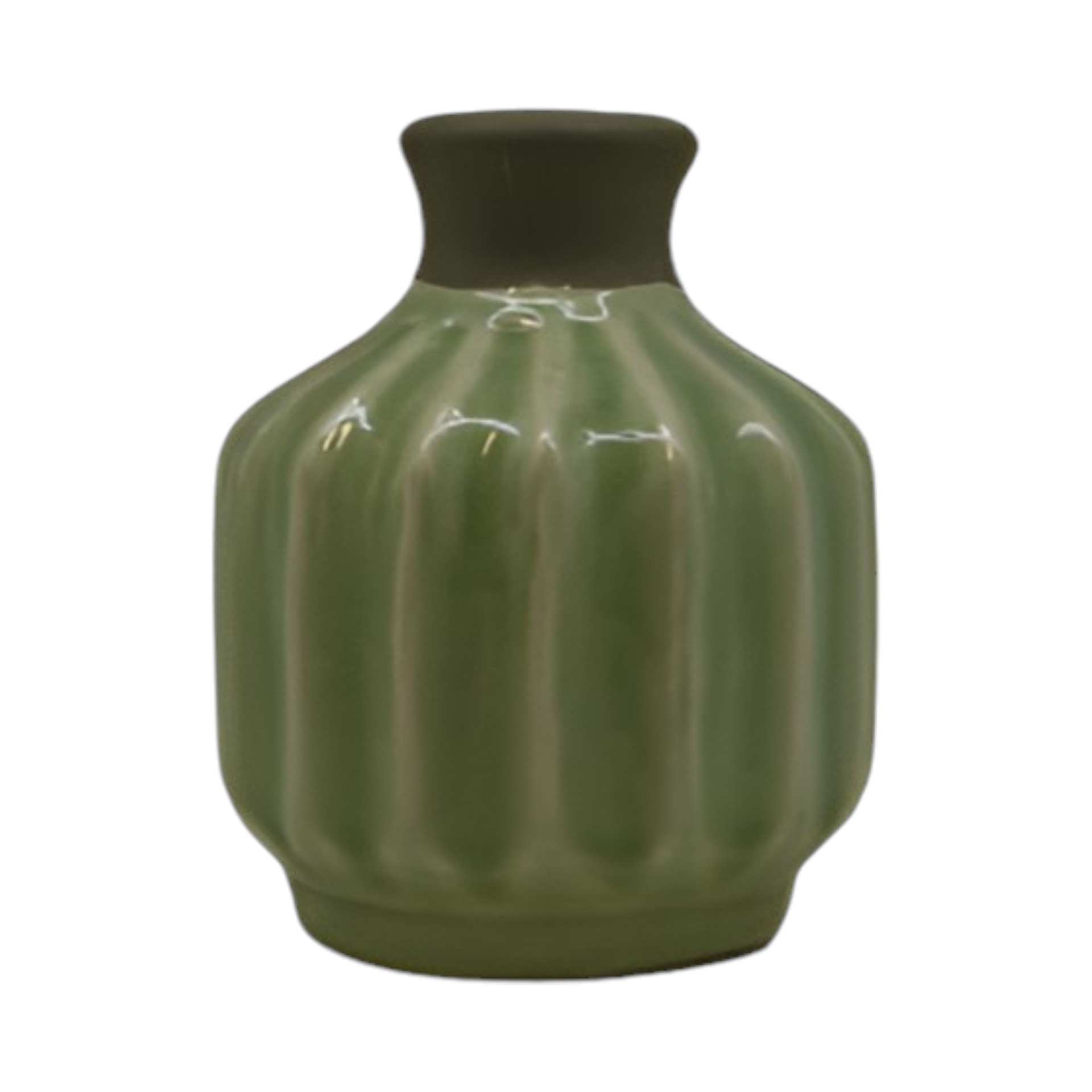 RP Vase m. Rillen hellgrün Darstellung von RP Vase m. Rillen hellgrün