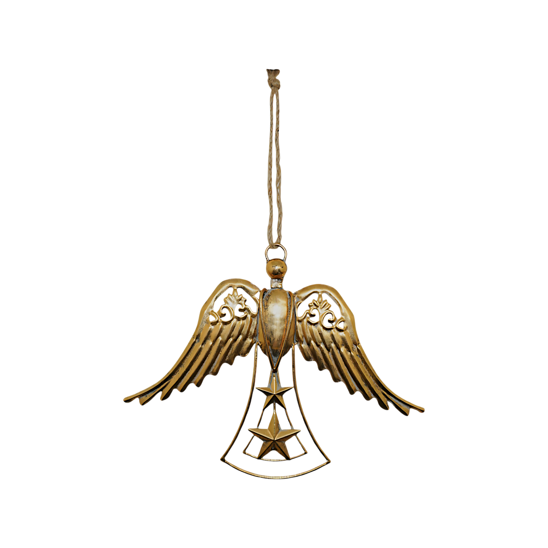 Darstellung von Goldengel klein z. Hängen m. Flügel