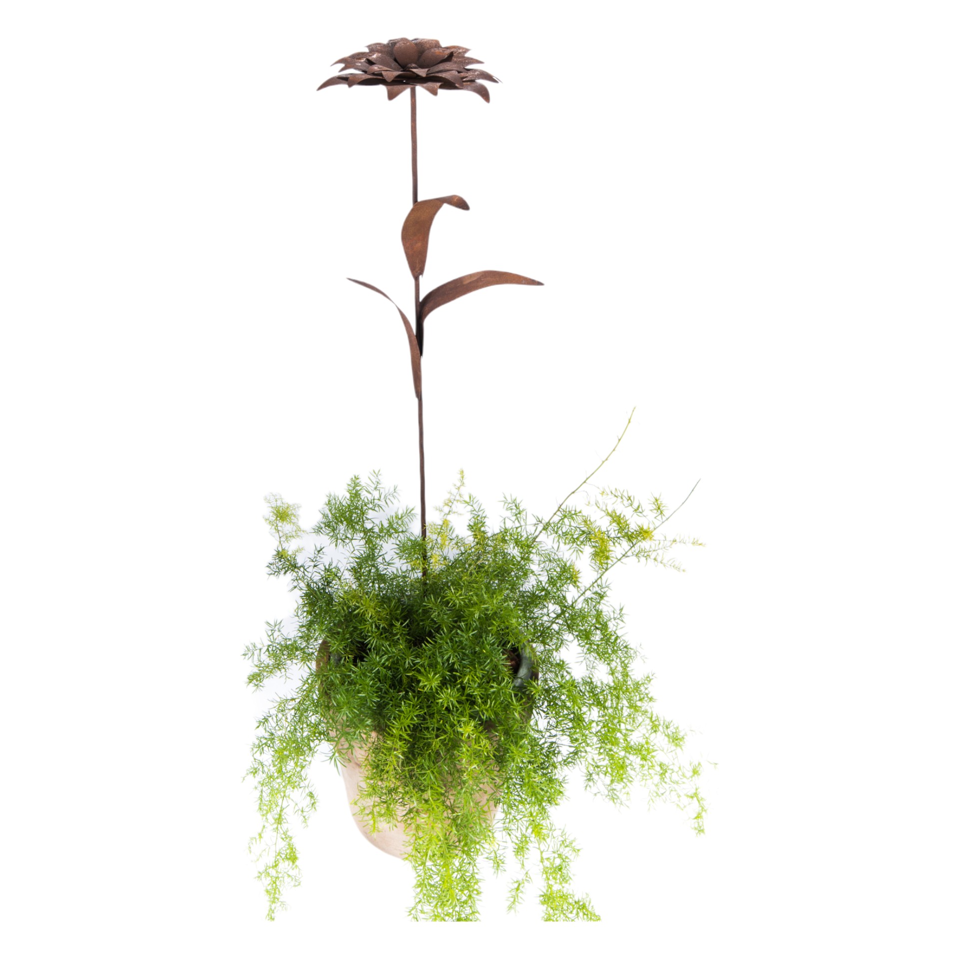 Blume auf Stab m. 3 Blätter 130 cm Darstellung von Blume auf Stab m. 3 Blätter 130 cm