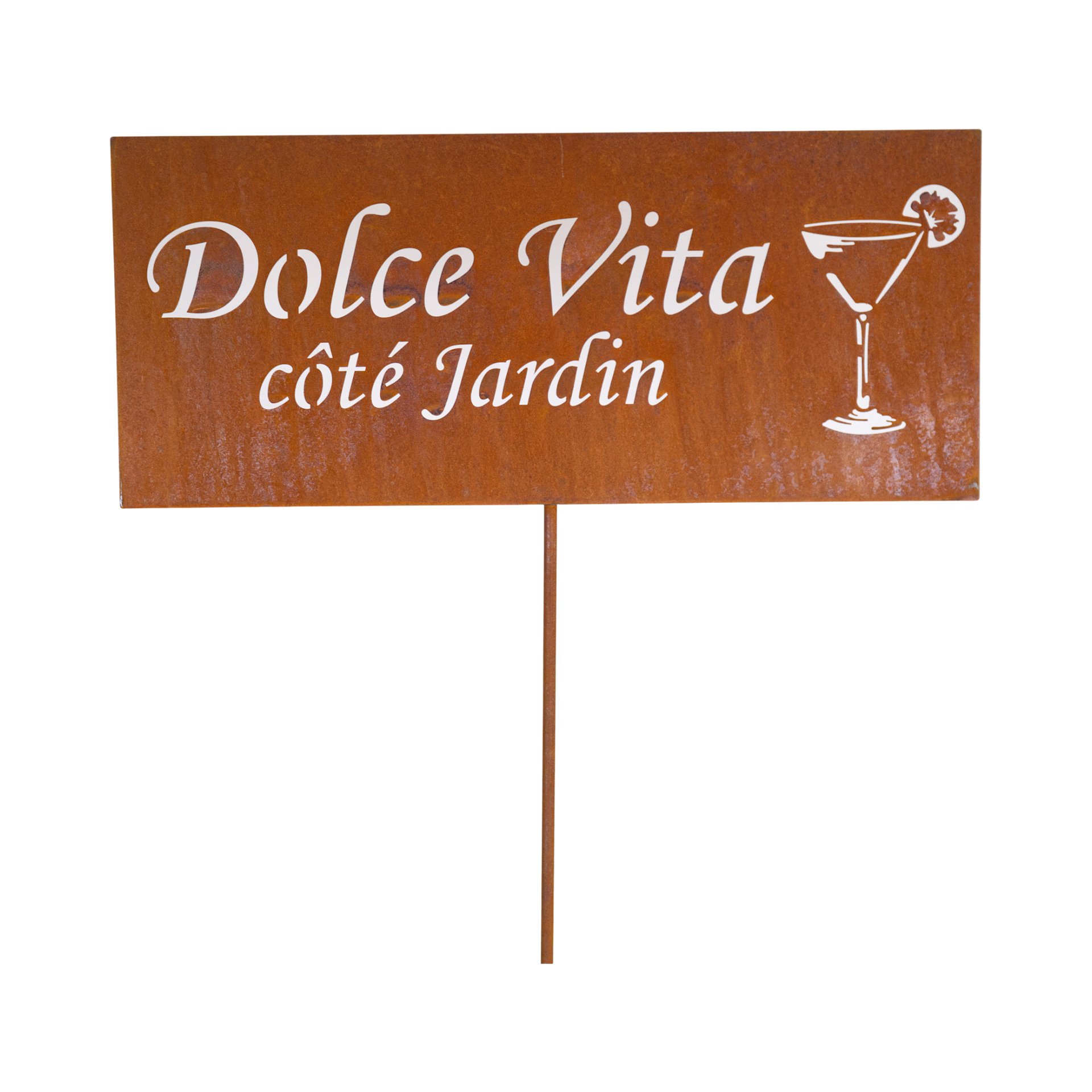 Darstellung von Tafel Dolce Vita cote Jardin auf Stab