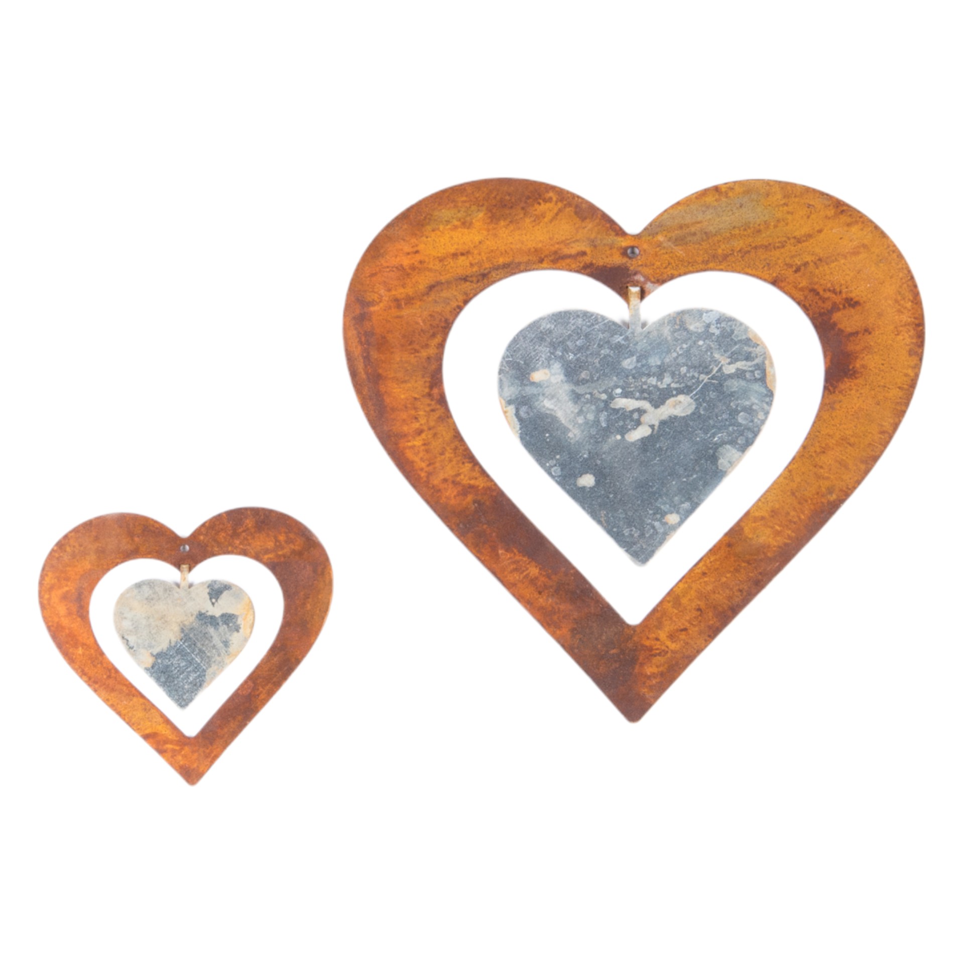 Darstellung von Herz mit Miniherz klein z. Hängen