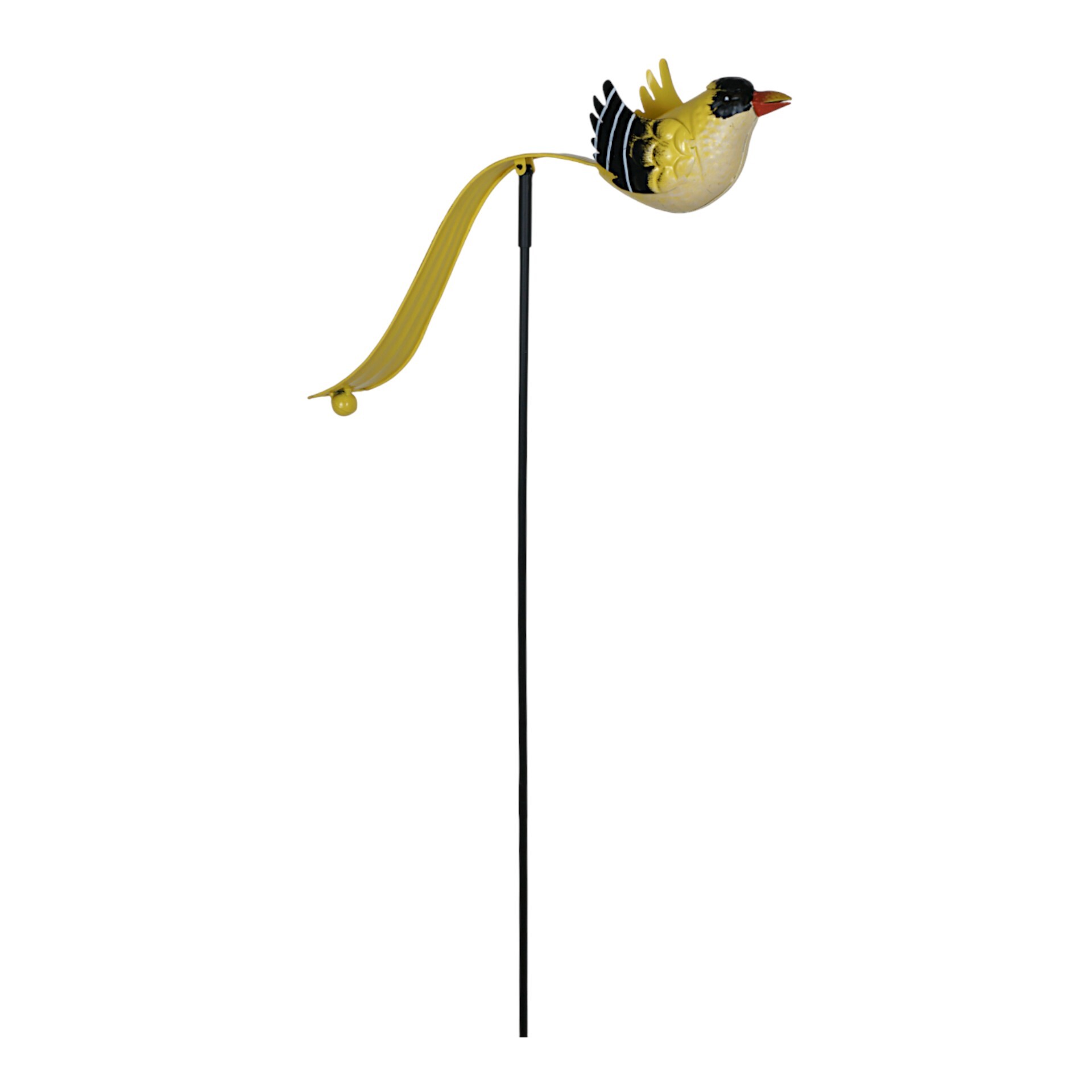 Darstellung von schwebender Vogel a. Stab gelb