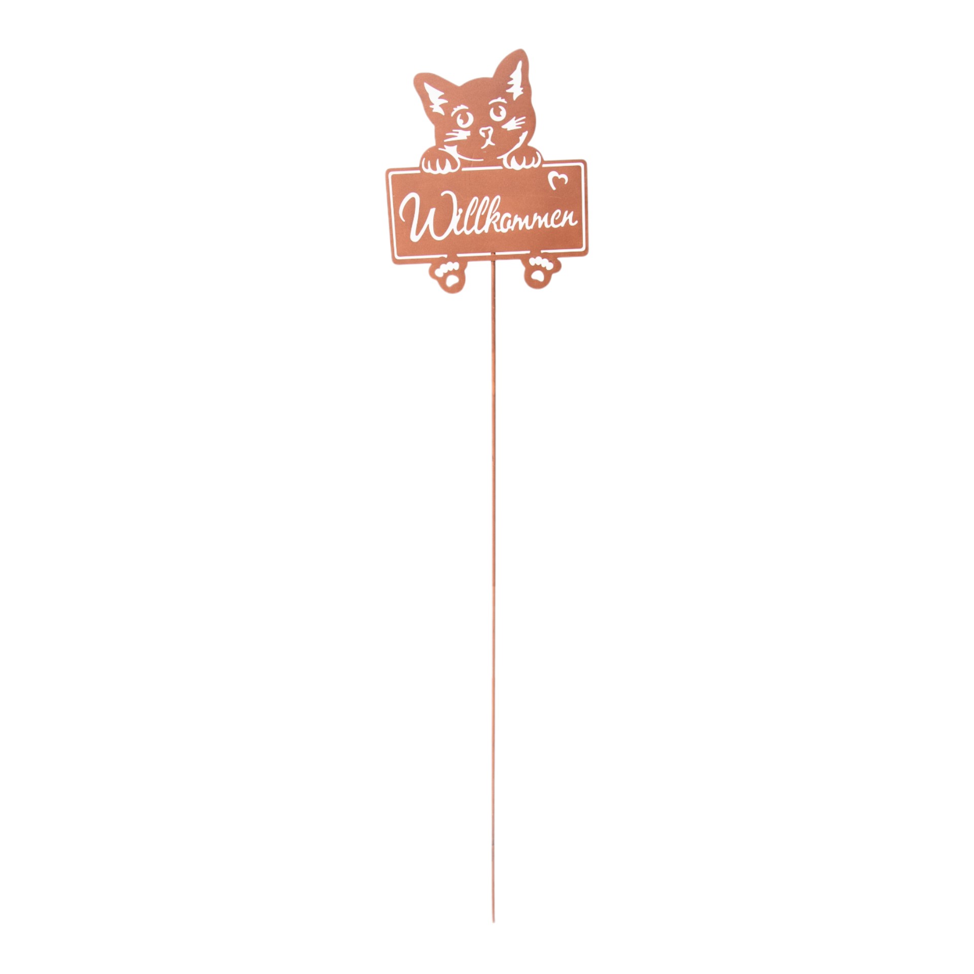 Darstellung von Willkommenstecker mit Katzenkopf
