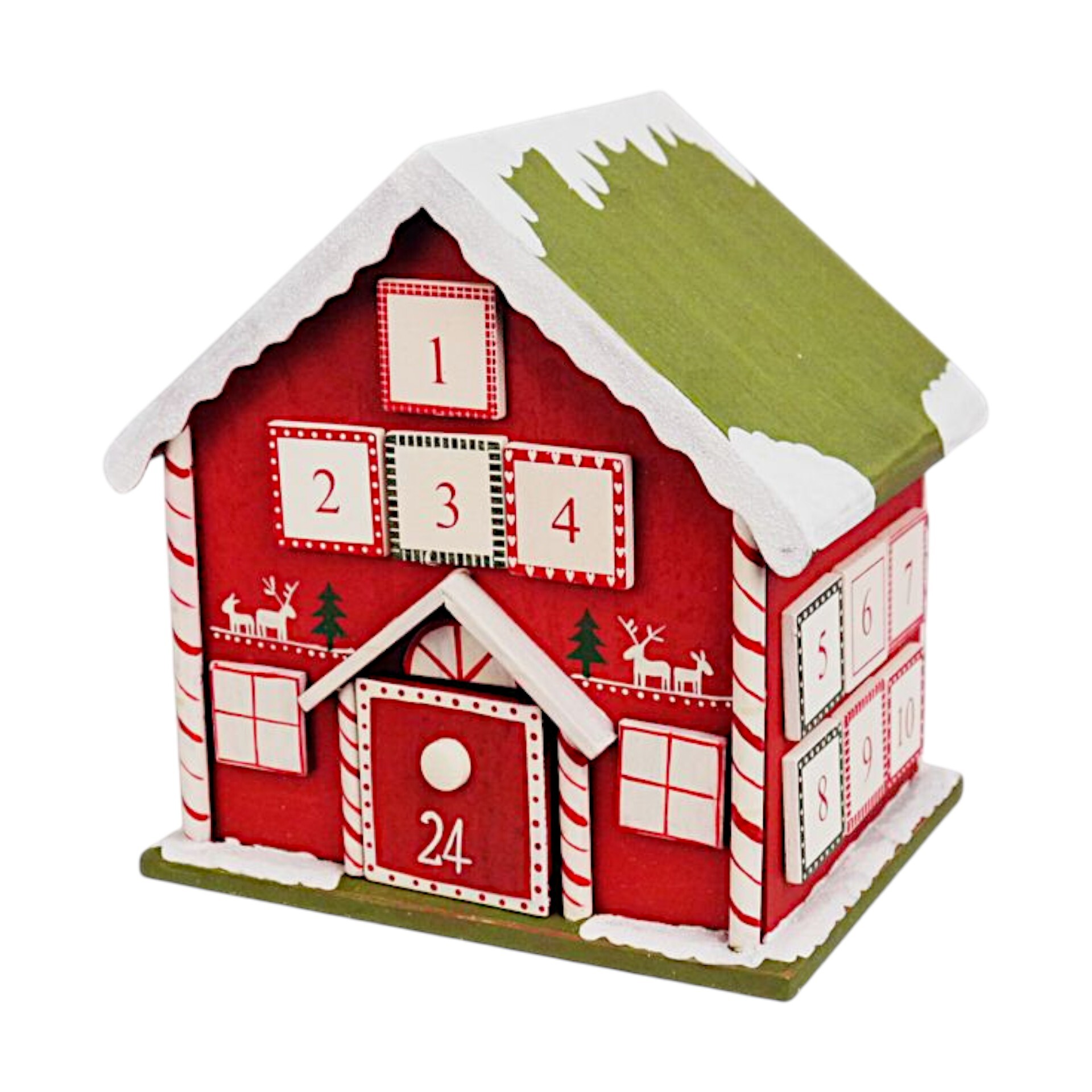 Darstellung von RP Holzkalender Haus nieder 24 Türen 21,5 cm