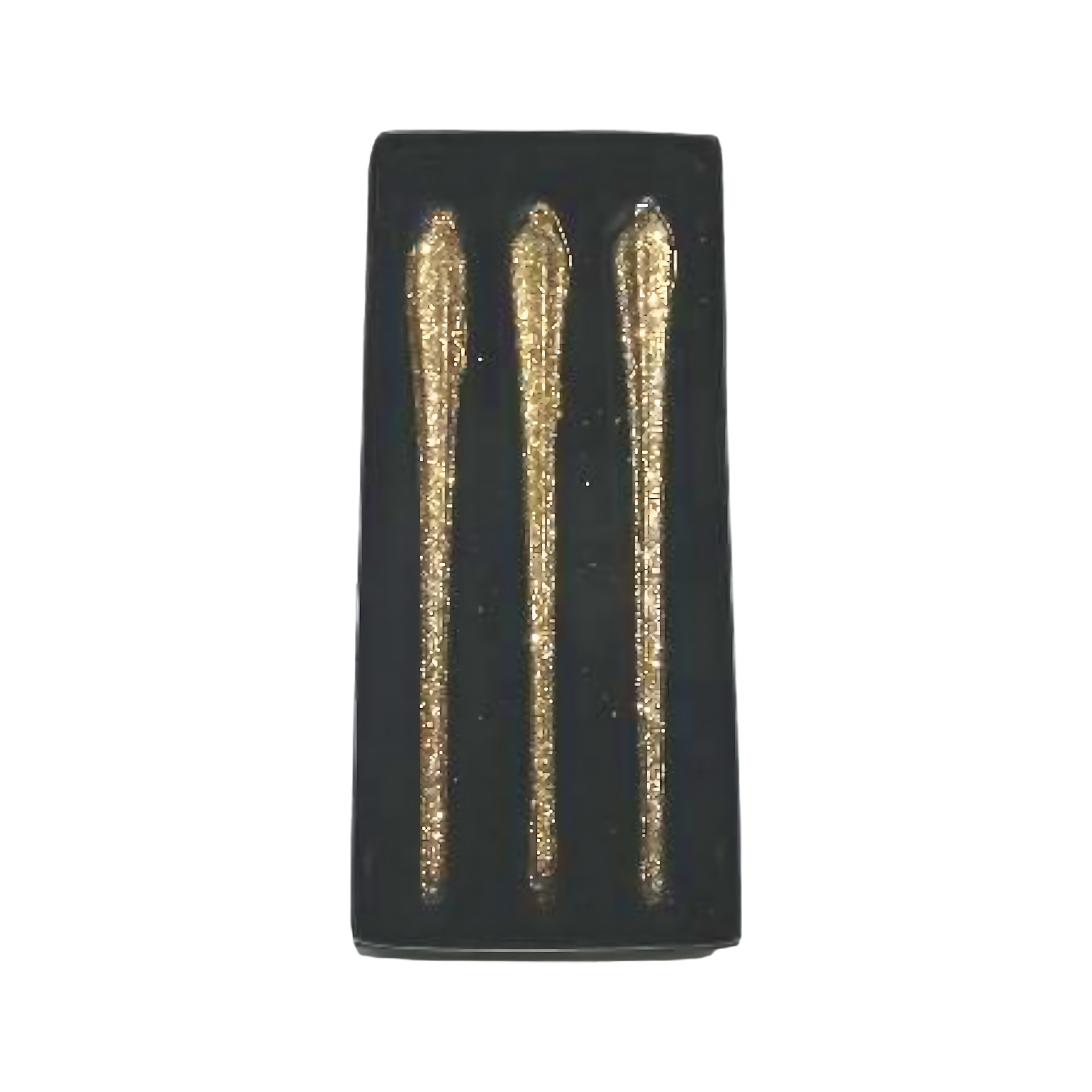 Darstellung von Glaspegel lang goldbraun, 3-tlg. in Box