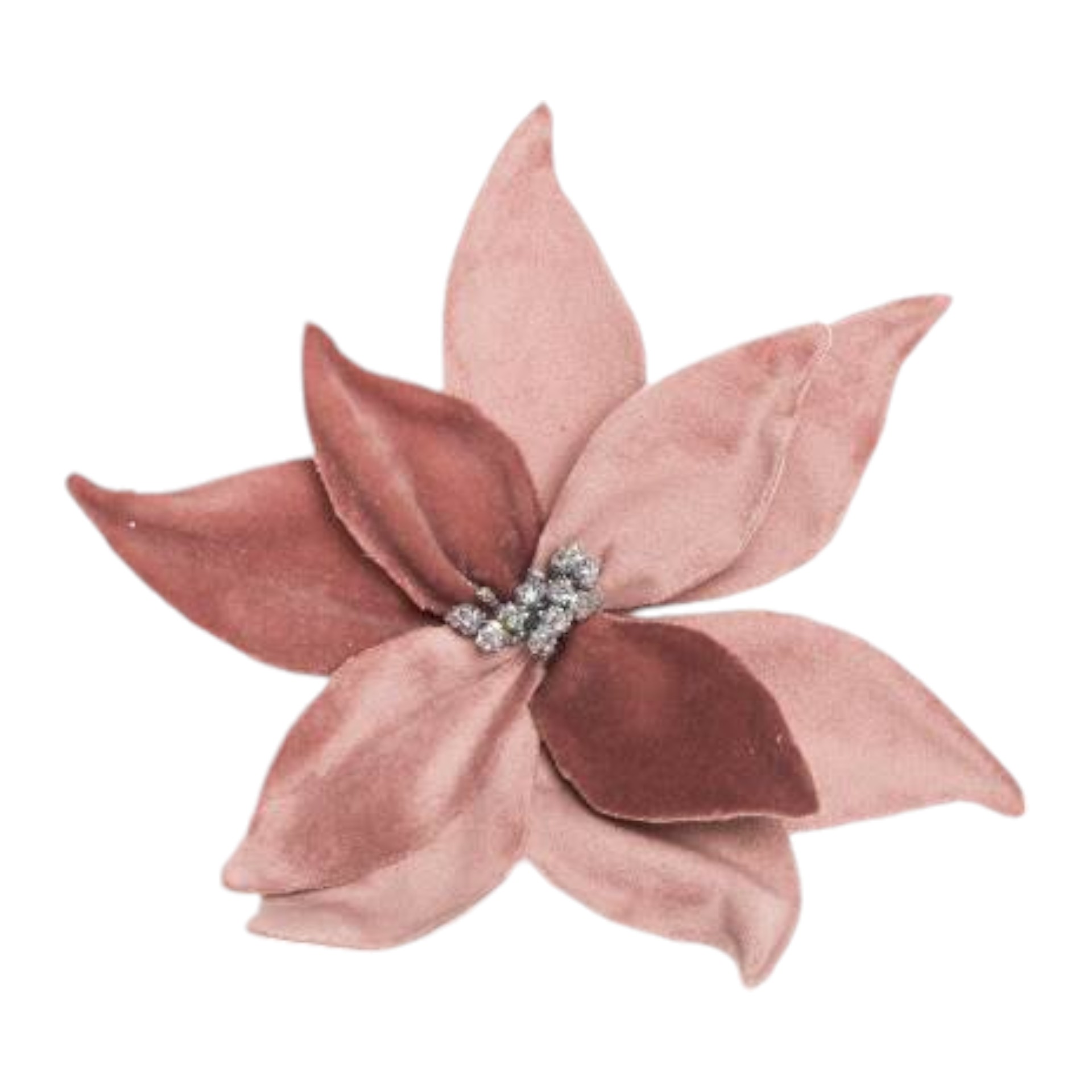 Darstellung von Blüte rosefarben mit Clip