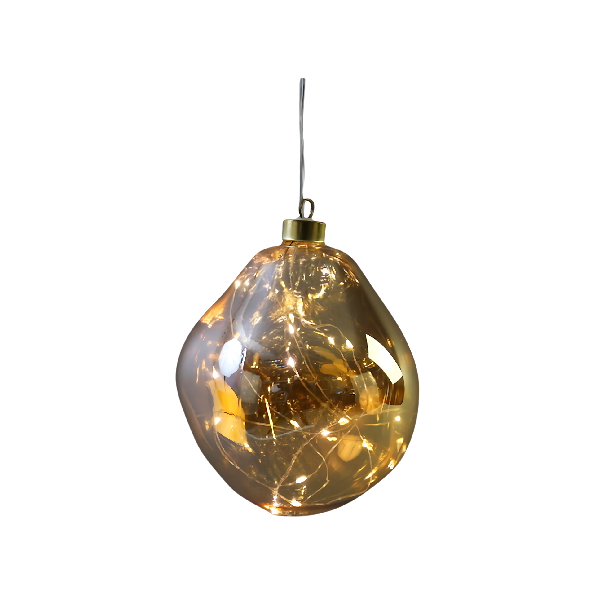 Darstellung von Organic Glasskugel amber klein
