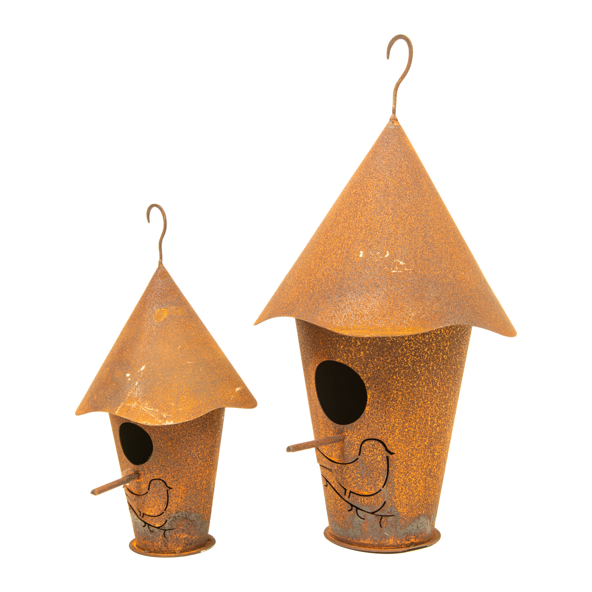 Darstellung von Vogelhaus rund klein mit Haken
