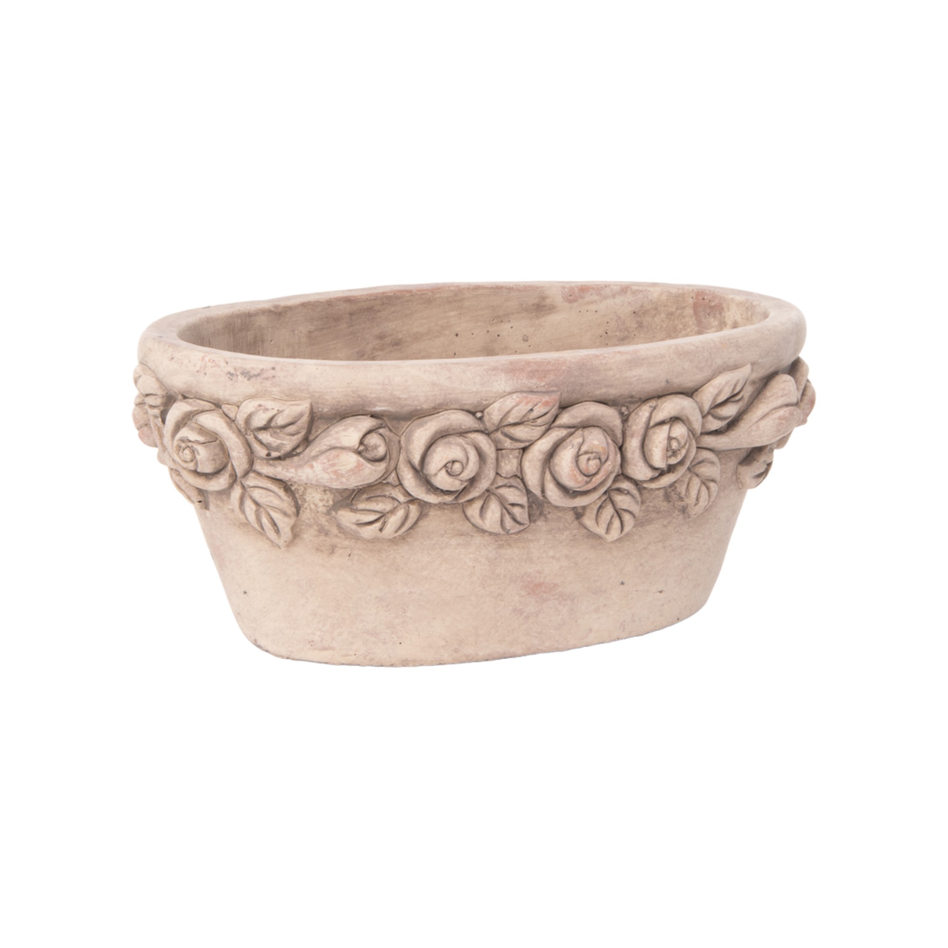 Jardiniere gross m. Rosen dunkelgrau Darstellung von Jardiniere gross m. Rosen dunkelgrau