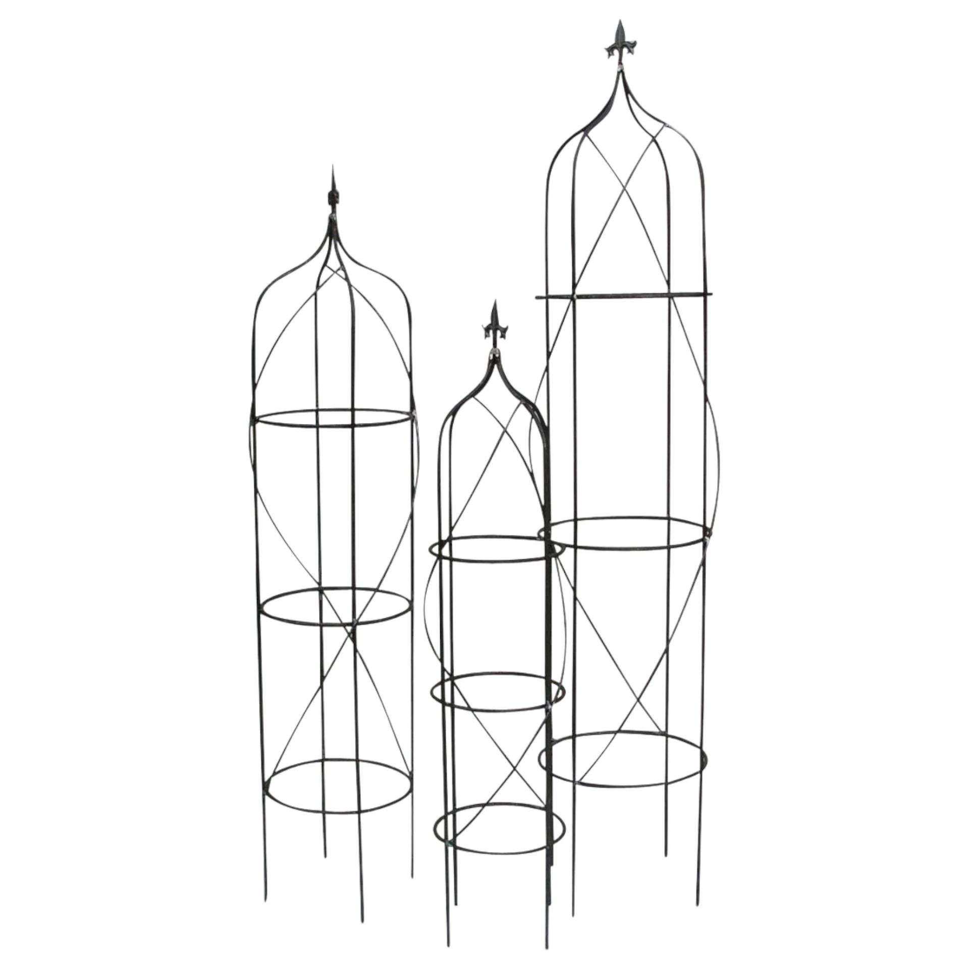 Darstellung von Rankhilfenset 4tlg. Zylinder unlackiert natur