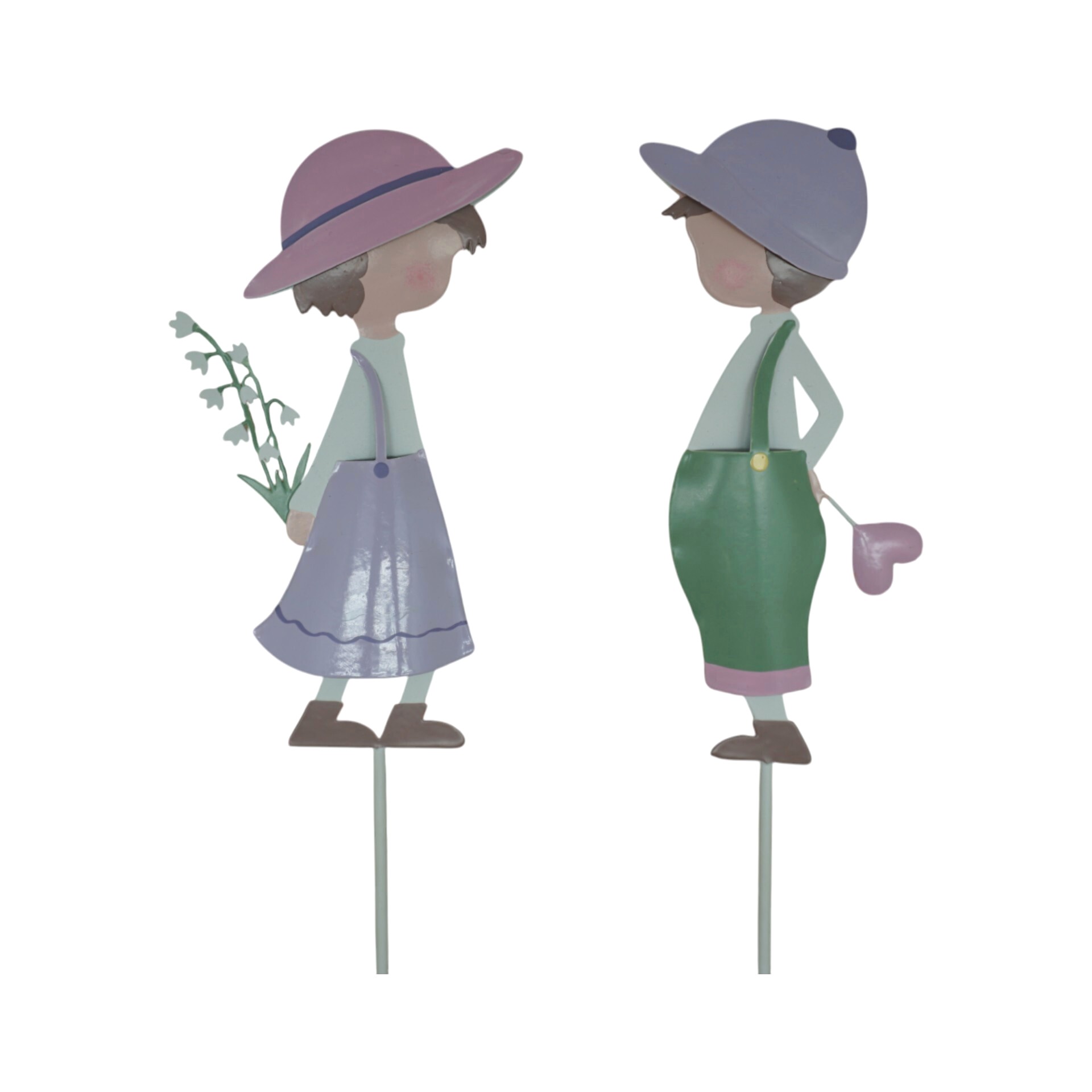 Darstellung von Blütenliebe pastel a. Stab gross, sortiert