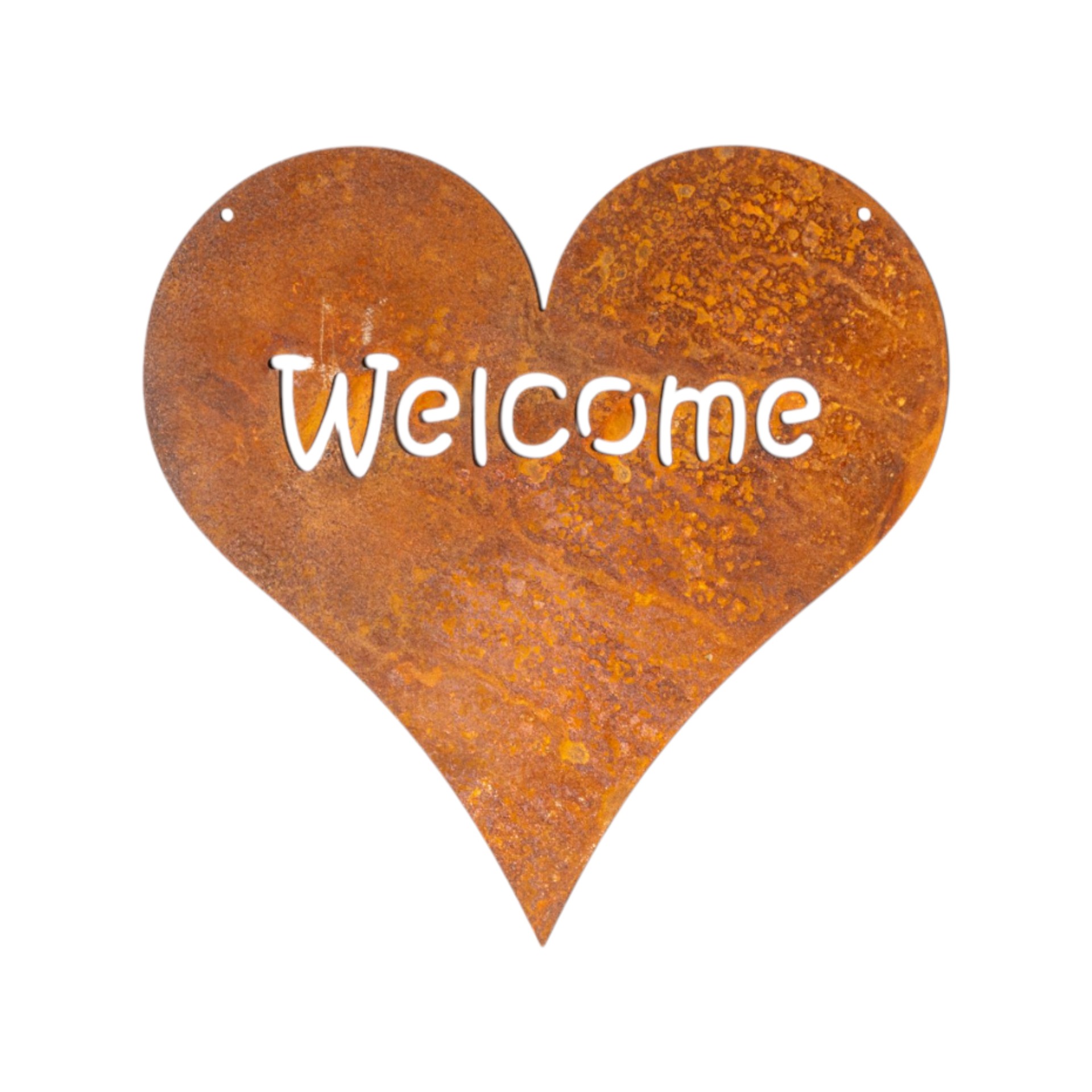 Herz welcome mit 2 Löcher z. Hängen Darstellung von Herz welcome mit 2 Löcher z. Hängen