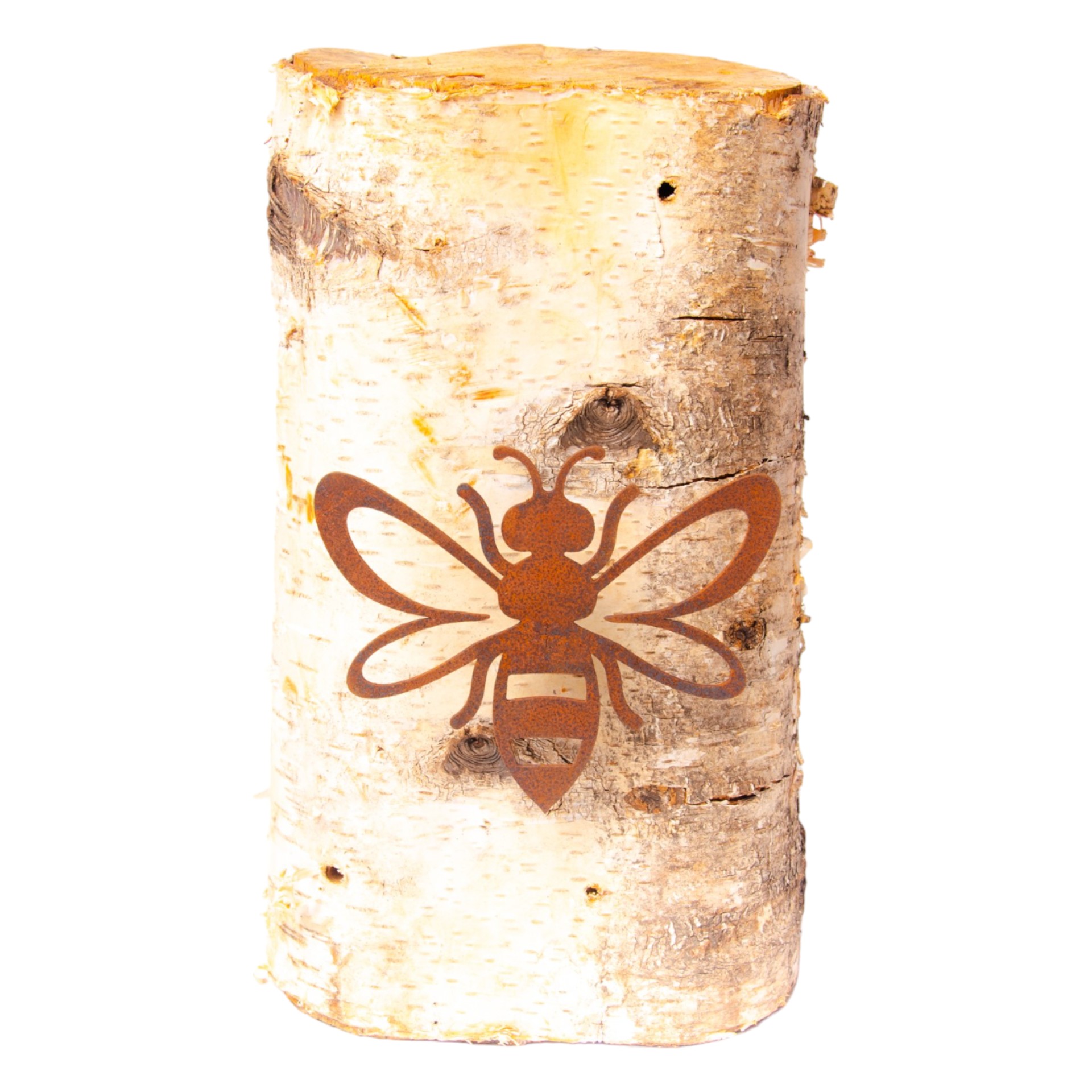 Biene mit Schraube hinten Darstellung von Biene mit Schraube hinten