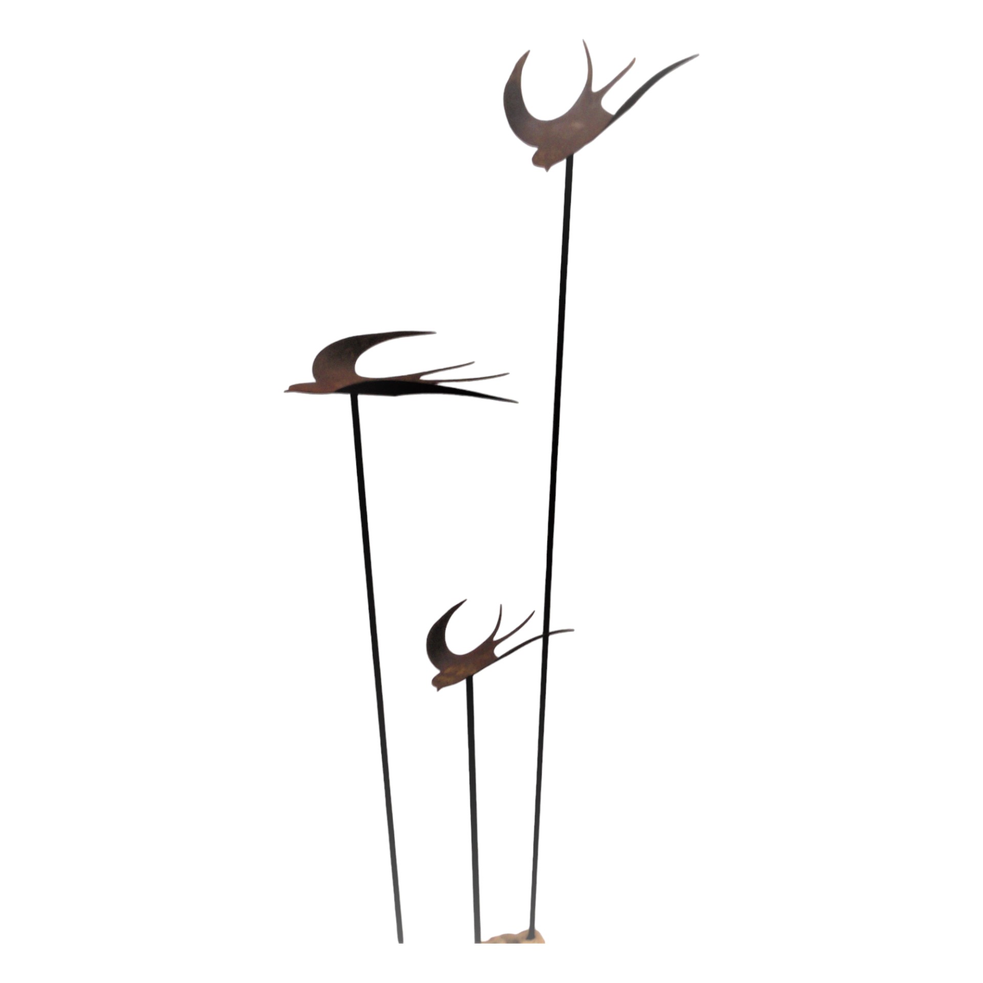 Schwalbe 3D mittel auf Stab Darstellung von Schwalbe 3D mittel auf Stab