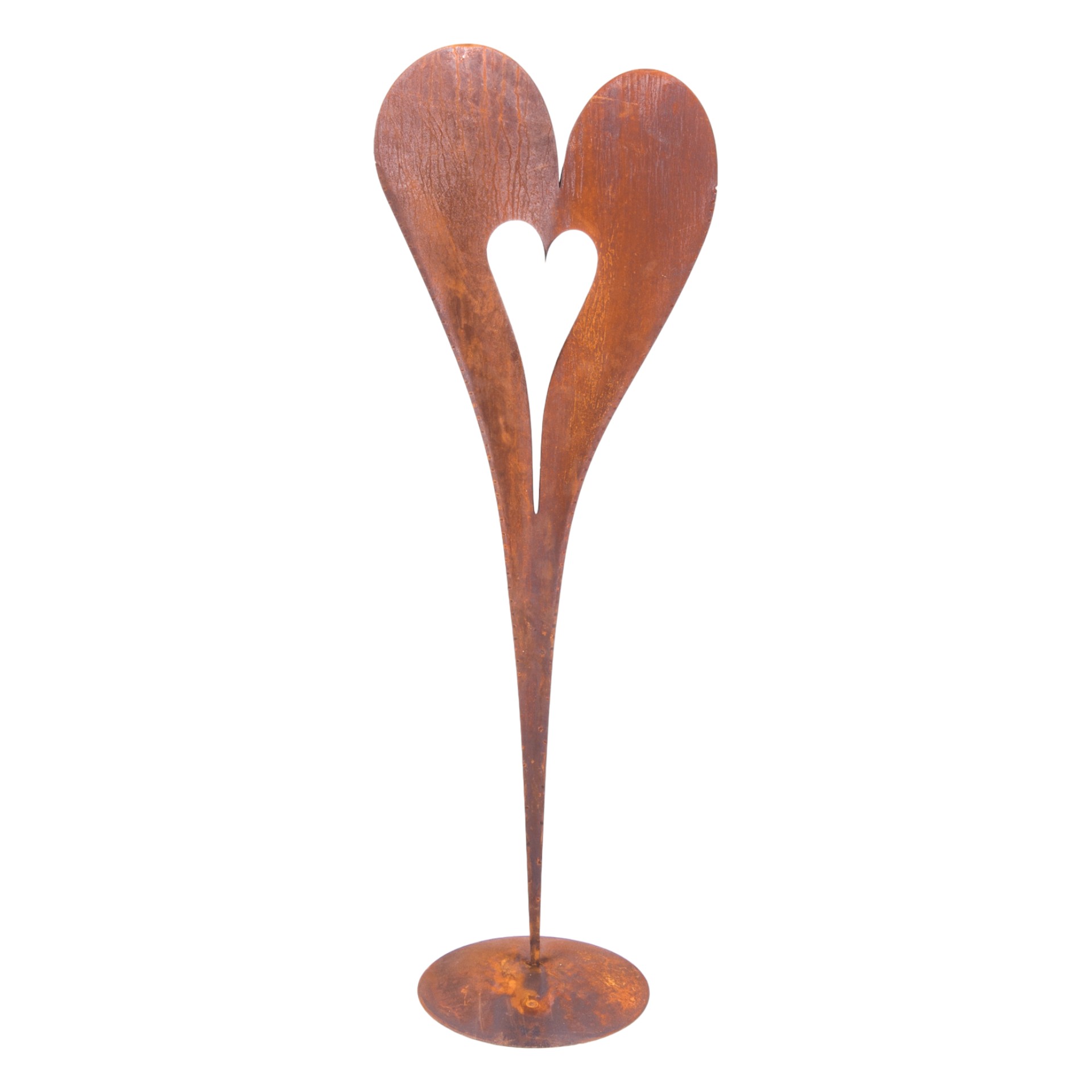HOT Herz gross mit Silberherz, 48x20x136 cm Darstellung von HOT Herz gross mit Silberherz