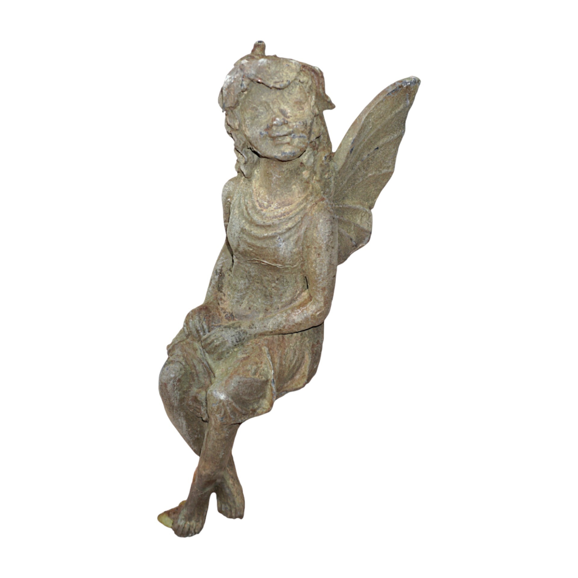 Darstellung von Elfe Aredhel sitzend bleifarben 25x51 cm