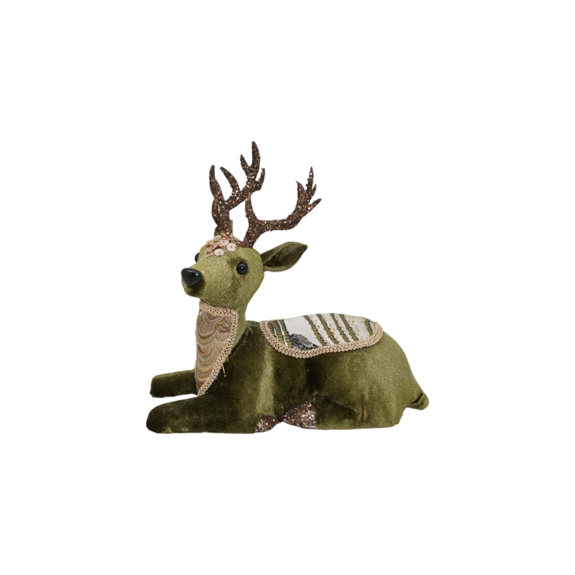 Darstellung von RP bekleideter Hirsch liegend
