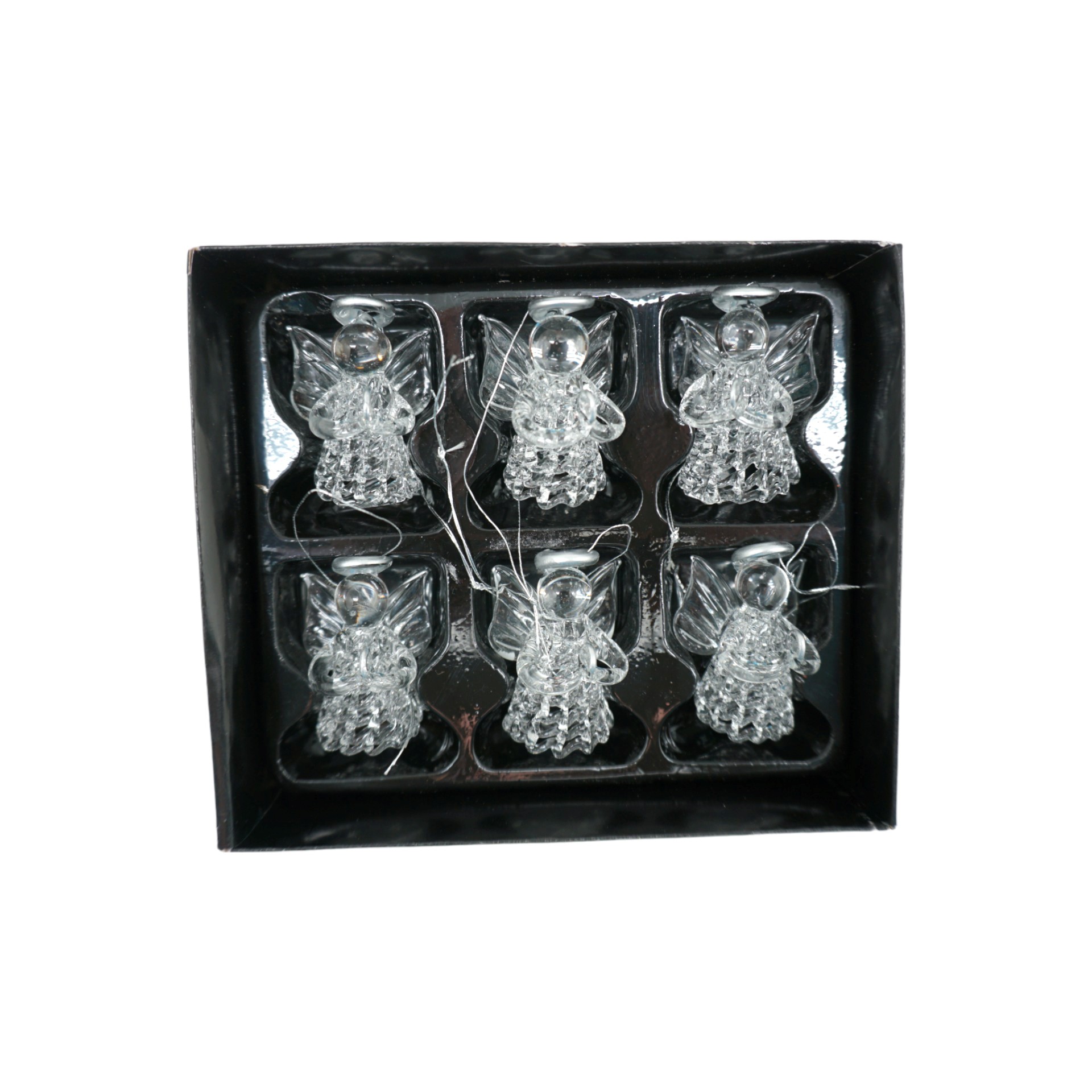 Darstellung von Glasengel betend natur 6-tlg. in Box