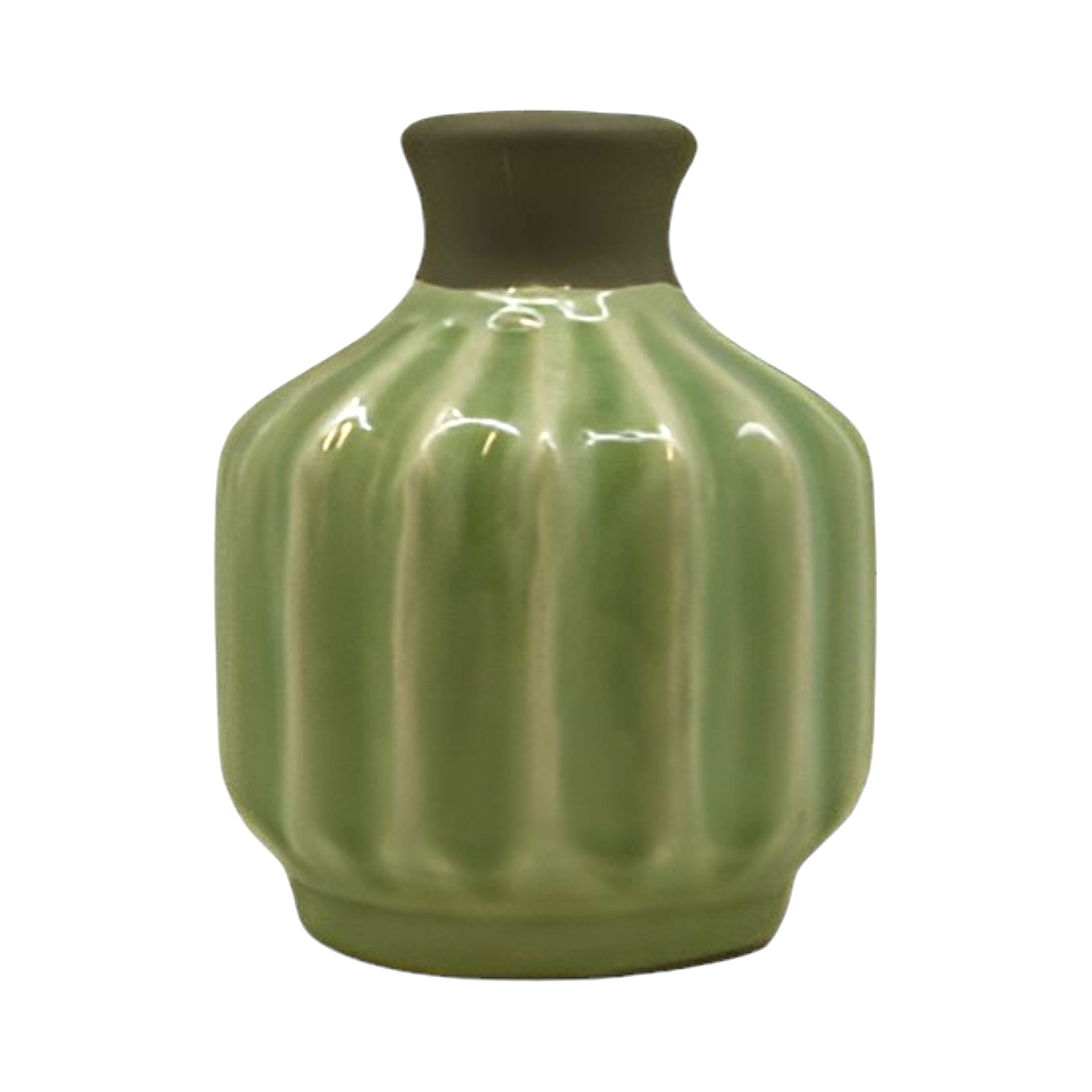 Darstellung von RP Vase m. Rillen hellgrün