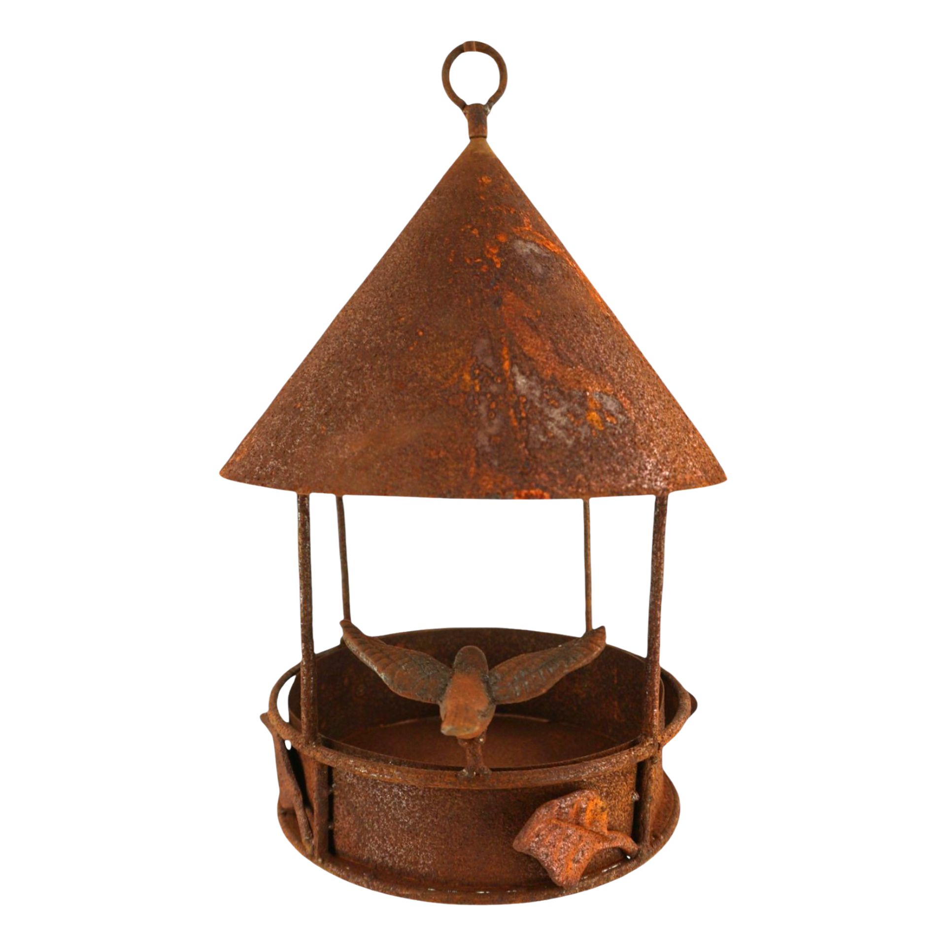 Darstellung von Vogelhaus m. Verzierung, rost