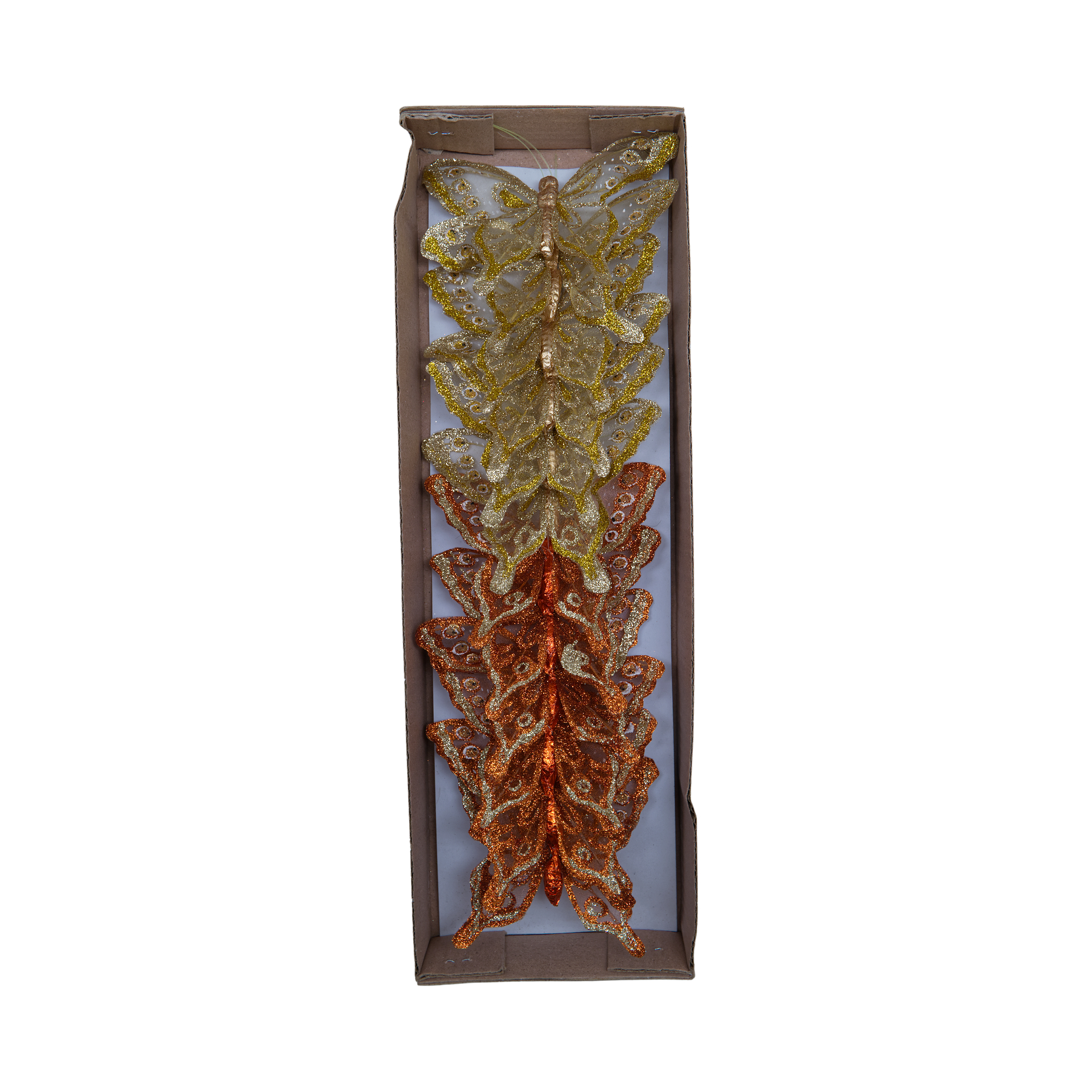 Darstellung von RP Schmetterling 12tlg. gold/bronze