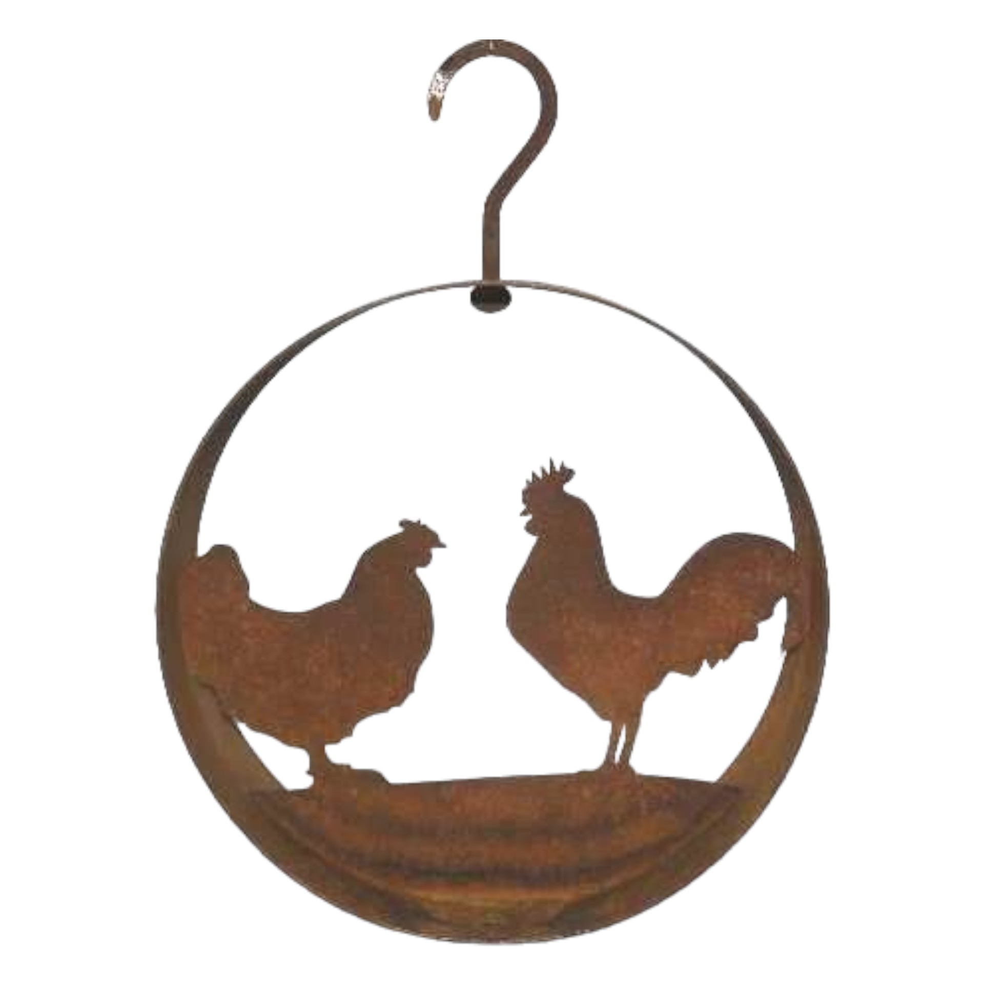 Darstellung von Ring mit Hahn/ Henne Hänger, 15x6 cm
