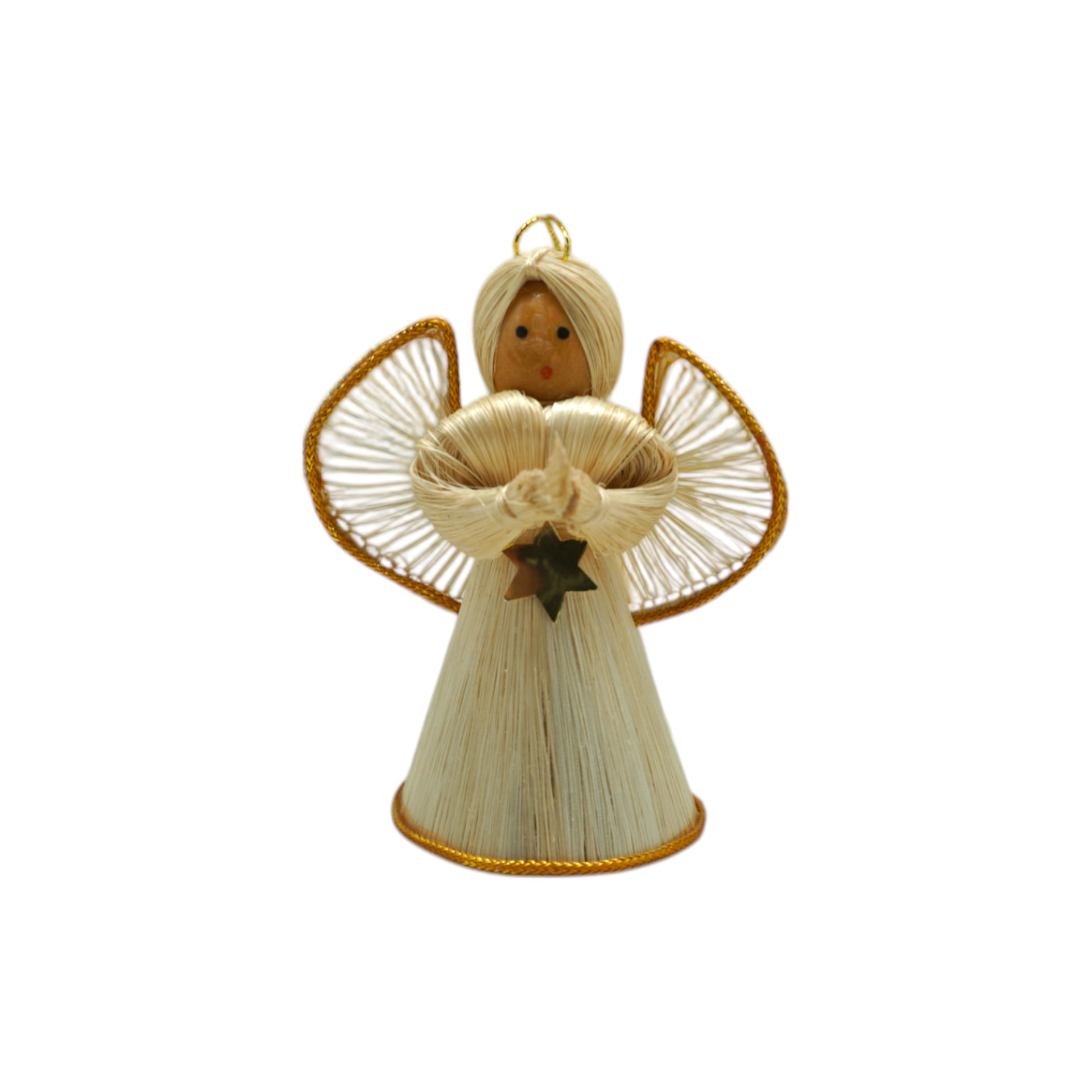 Sternchenengel m. Gesicht 8 cm gold Darstellung von Sternchenengel m. Gesicht 8 cm gold