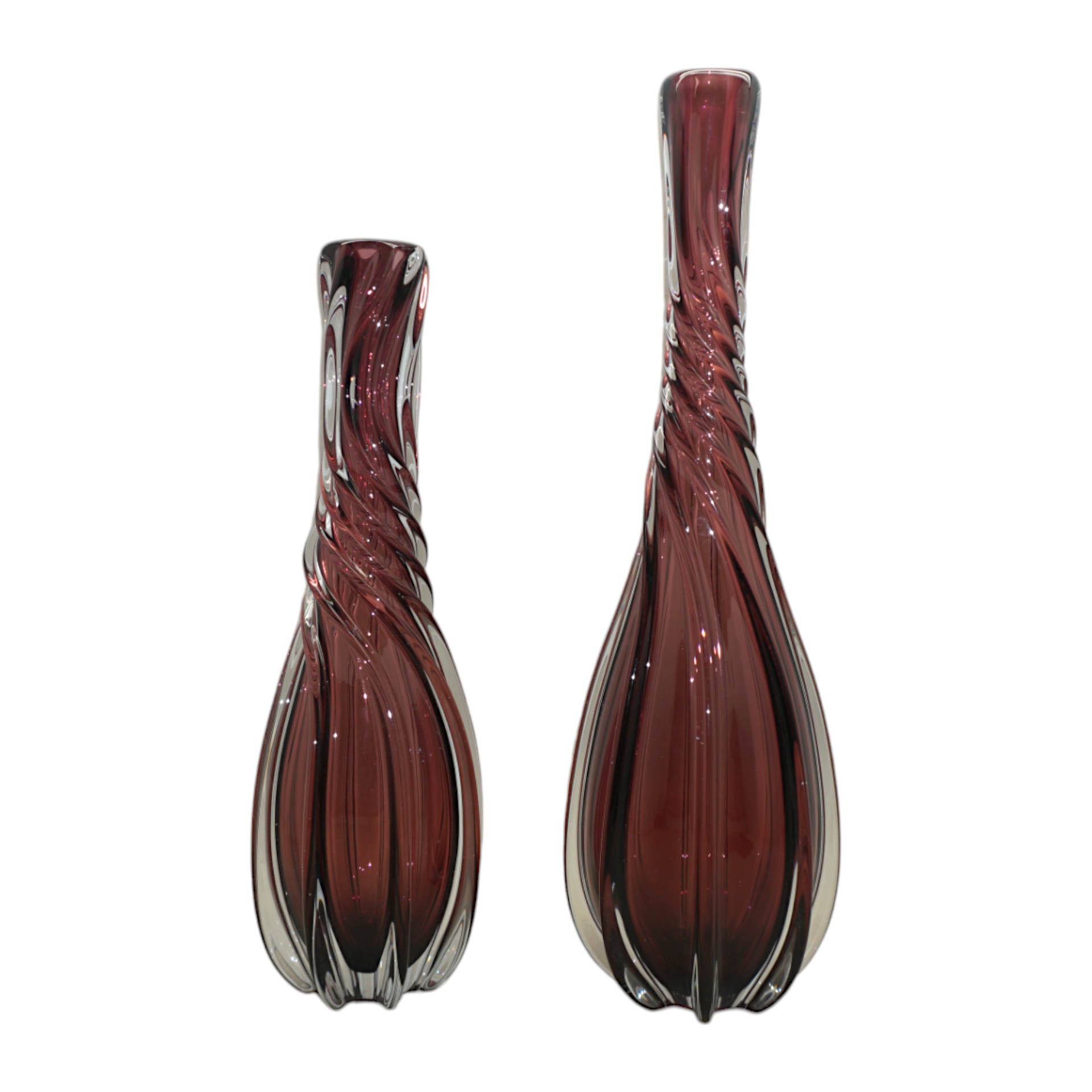 Darstellung von Glasvase schlank mittel PURPLE