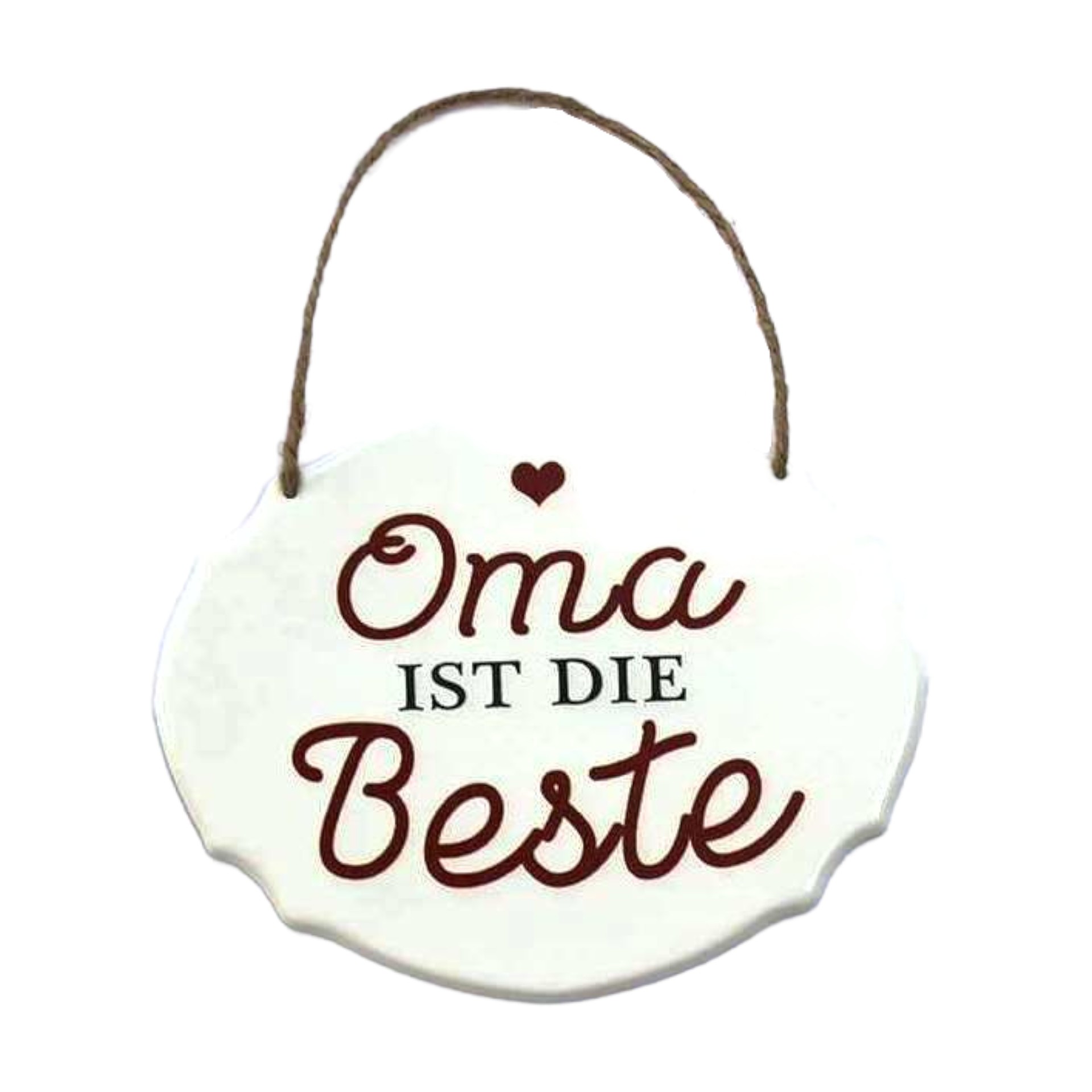 Darstellung von RP UV-Schild Oma ist die Beste 18x14,5 cm