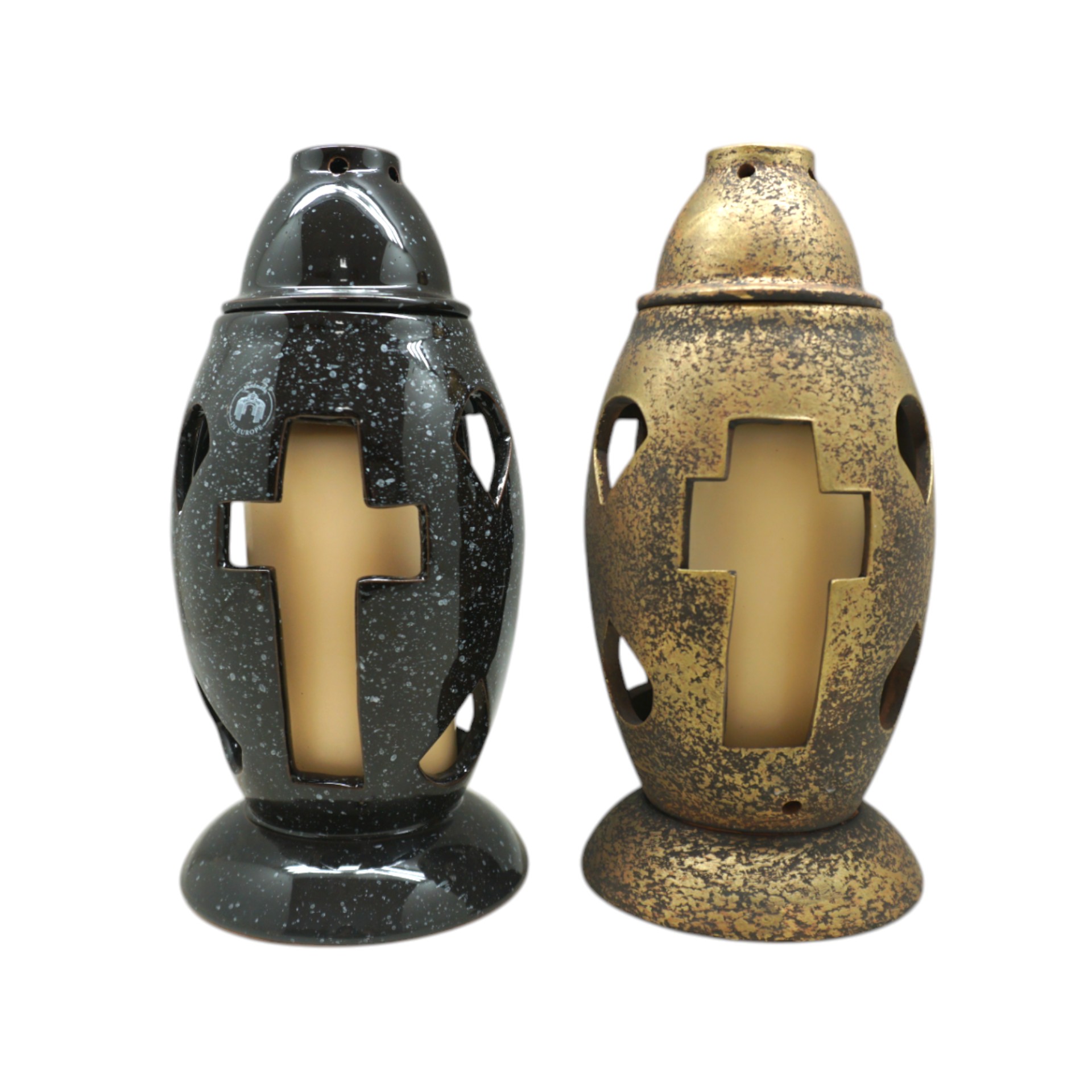 RP Grablicht GOLD matt mit Deckel Darstellung von RP Grablicht GOLD matt mit Deckel