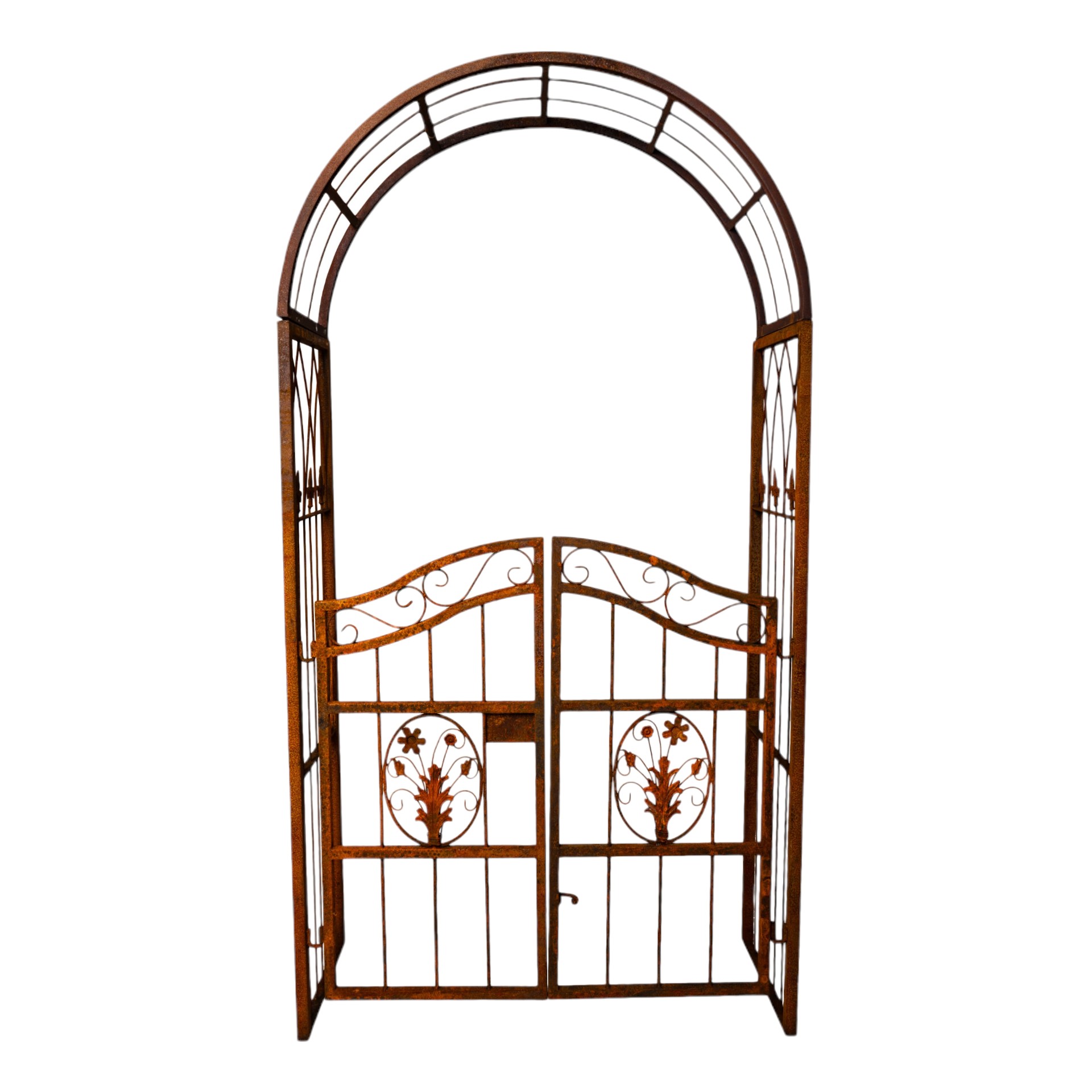 Rosenbogen mit Tor Flower Darstellung von Rosenbogen mit Tor Flower