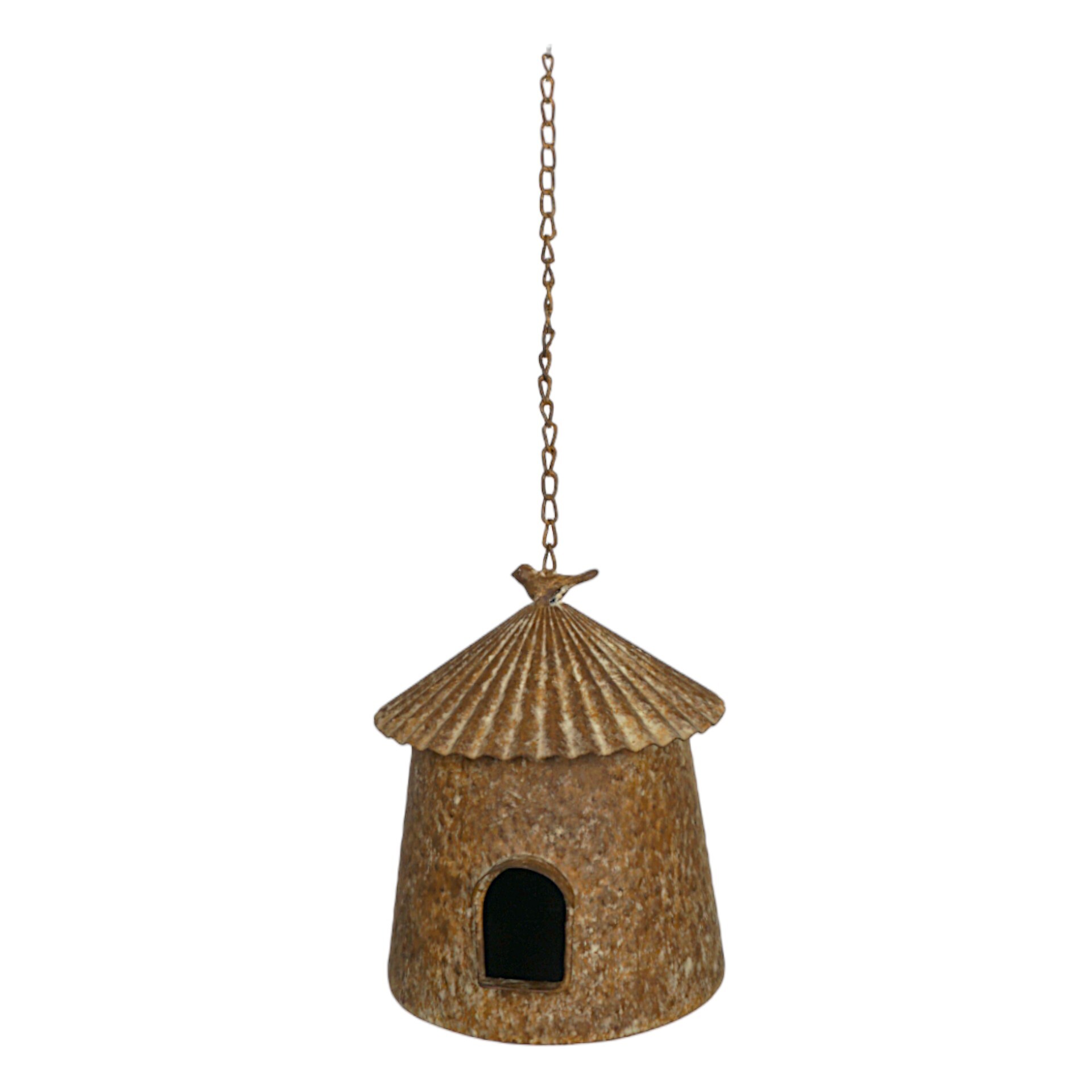 Darstellung von Vogelhaus rund a. Kette senf
