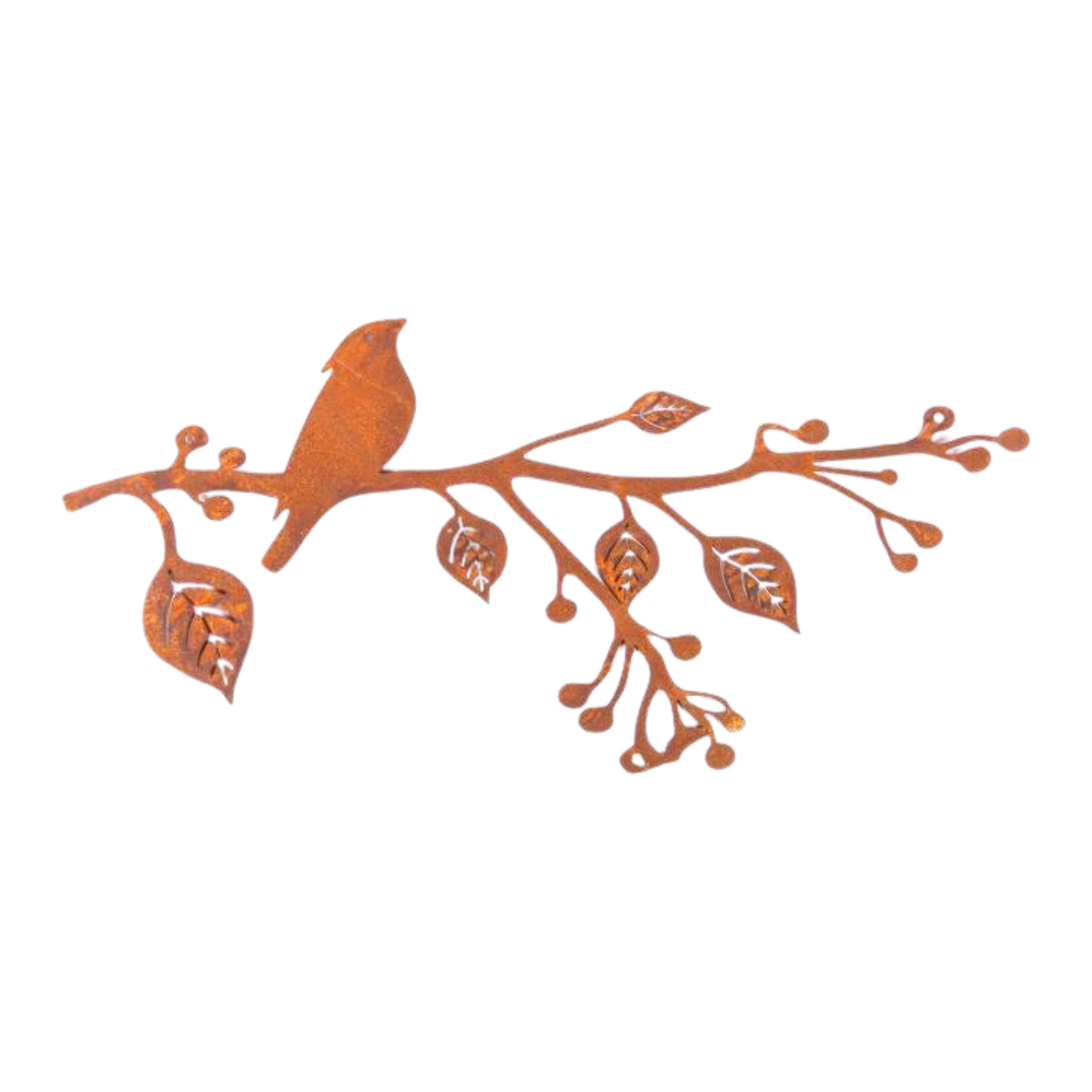 Darstellung von Wanddekoration Äste ein Vogel, rost