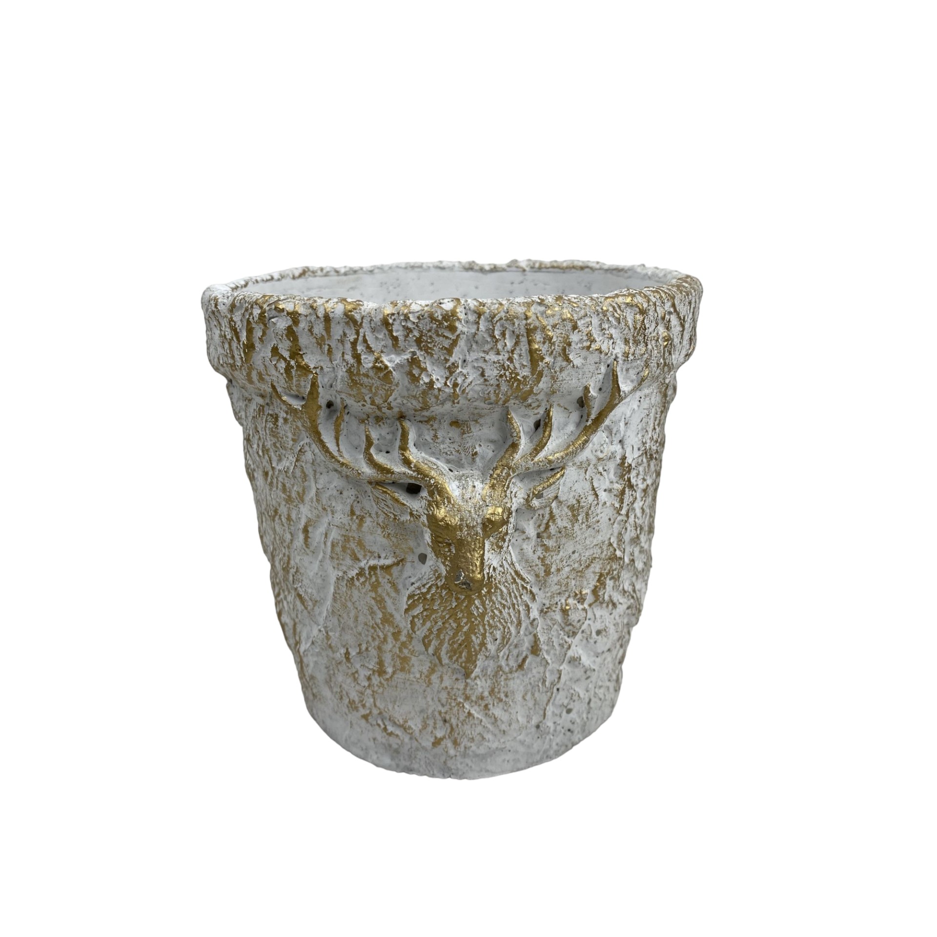 Topf weissgold Hirschkopf gross Darstellung von Topf weissgold Hirschkopf gross