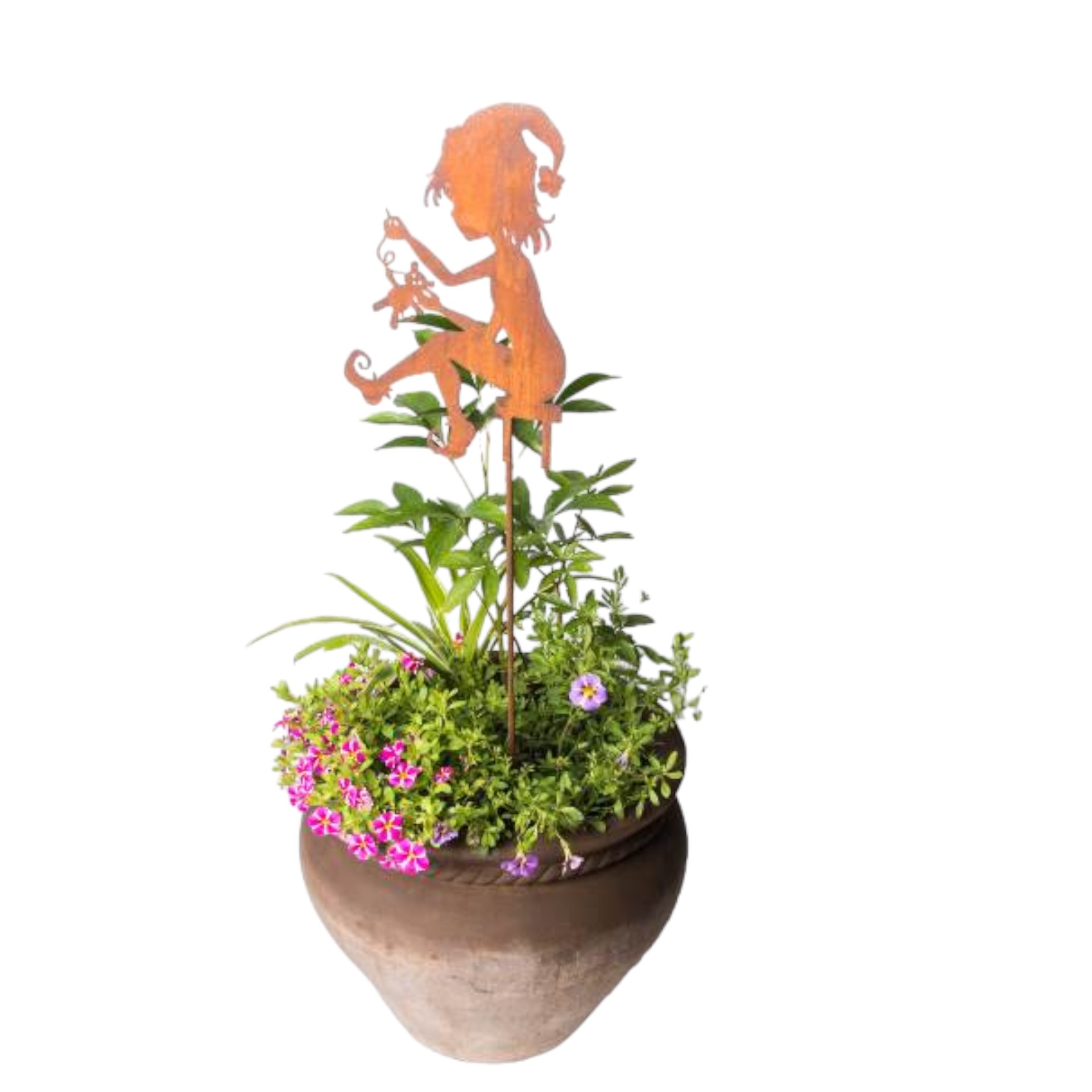 Zwergenkind auf Stab,  h= 80 cm Darstellung von Zwergenkind auf Stab,  h= 80 cm