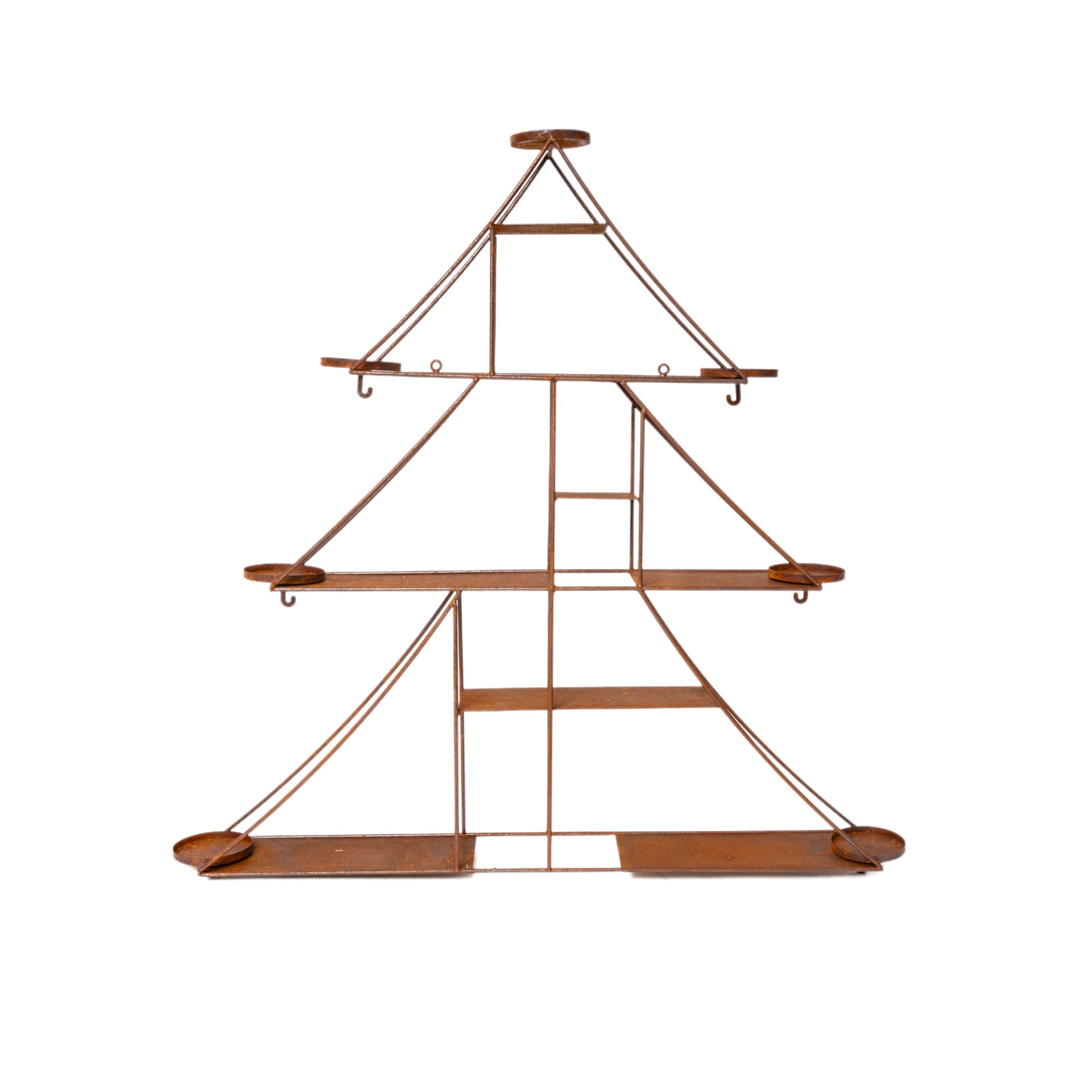 Wandregal Baum für 7 Kerzen inkl. 7 Gläser Darstellung von Wandregal Baum für 7 Kerzen inkl. 7 Gläser