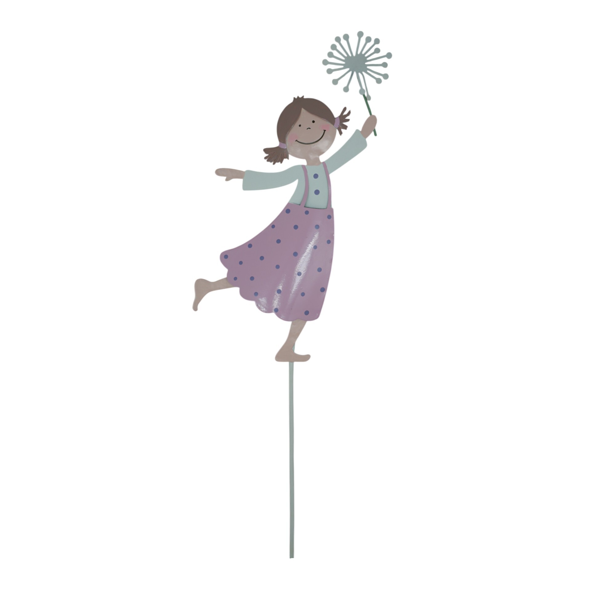 Darstellung von Pünktchentanz a. Stab, LILA Pusteblume gross
