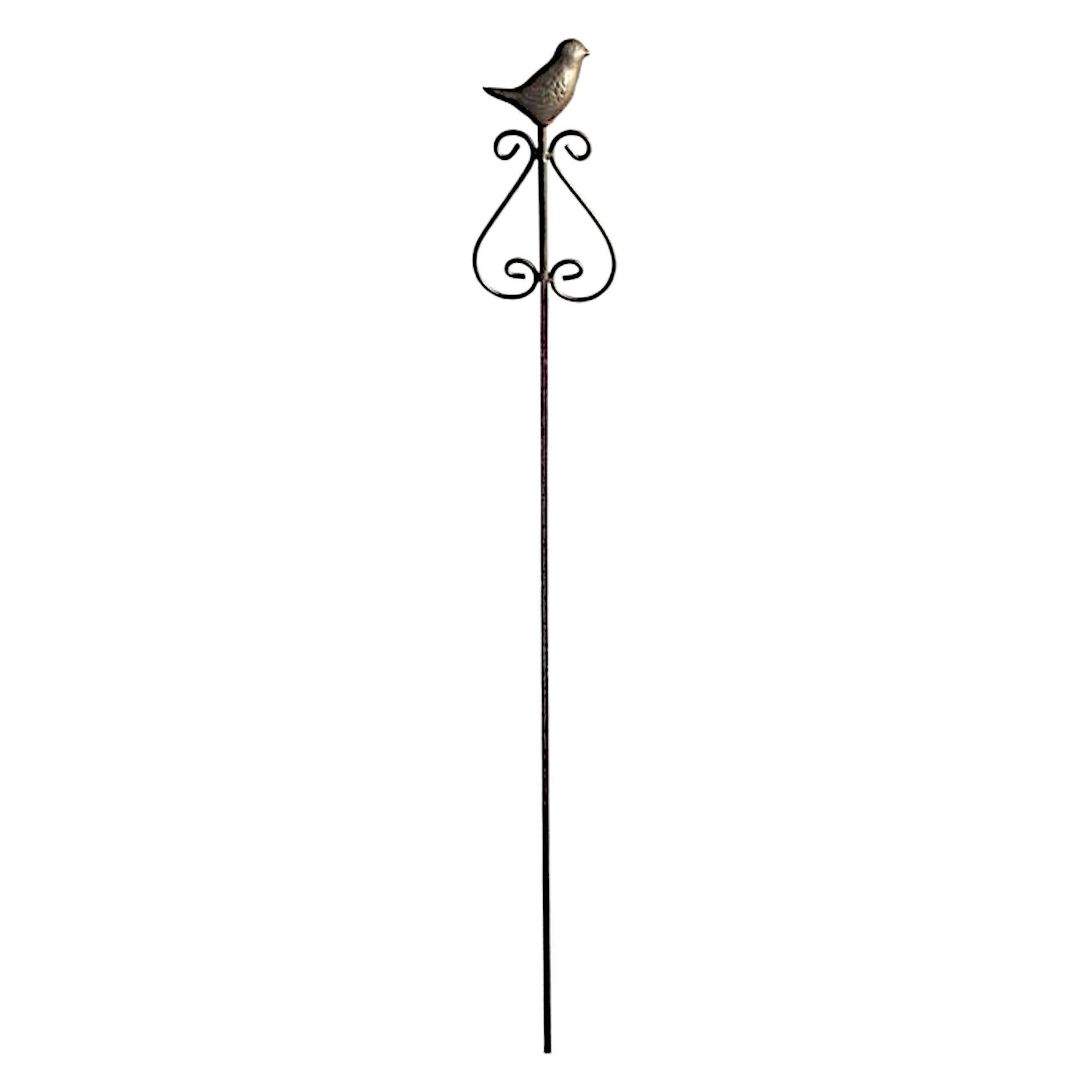 Darstellung von Gartenstecker Vogel mit Herz