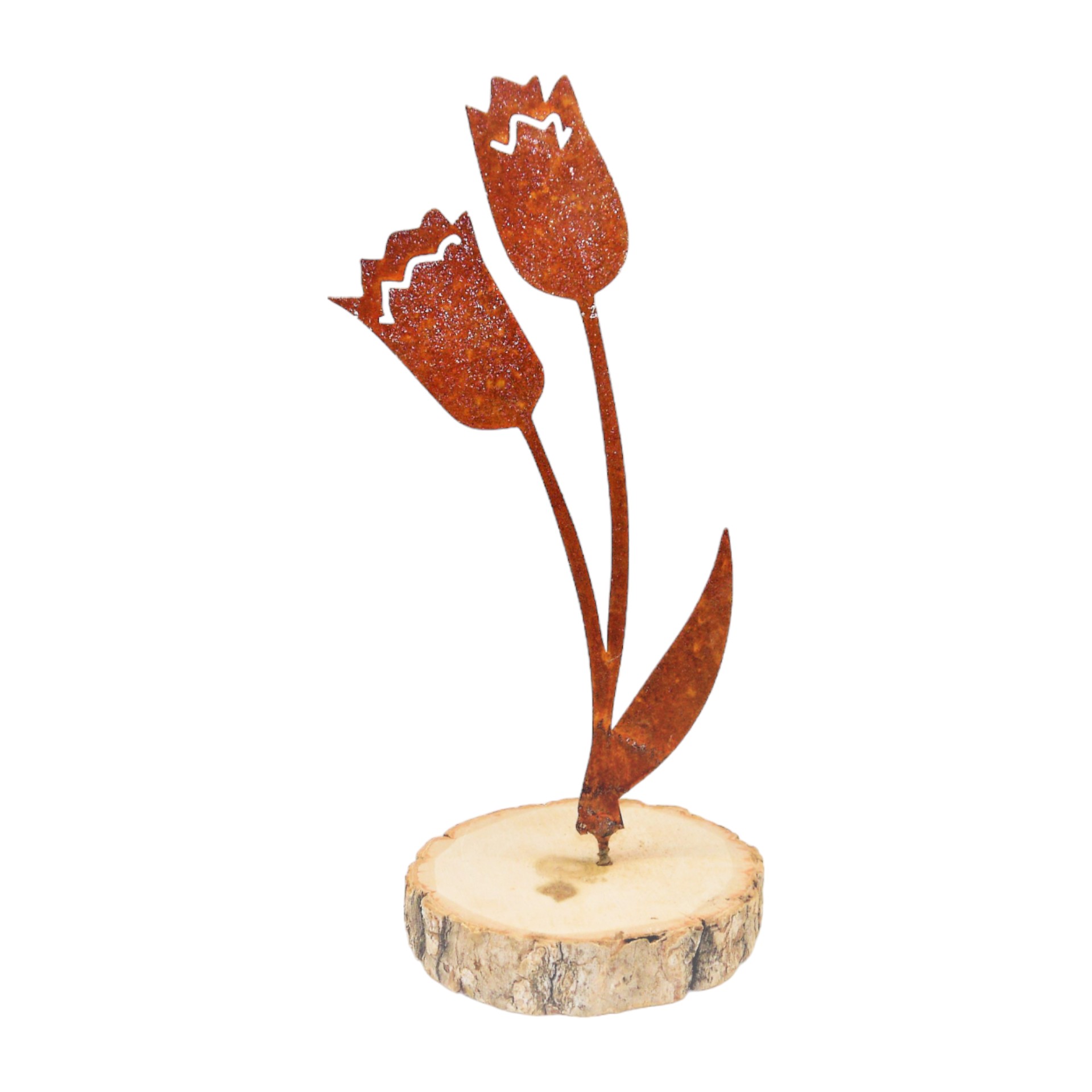 Darstellung von RP Tulpe 1 Blatt/ 2 Blüten, 9,5x20/ 22,5 cm