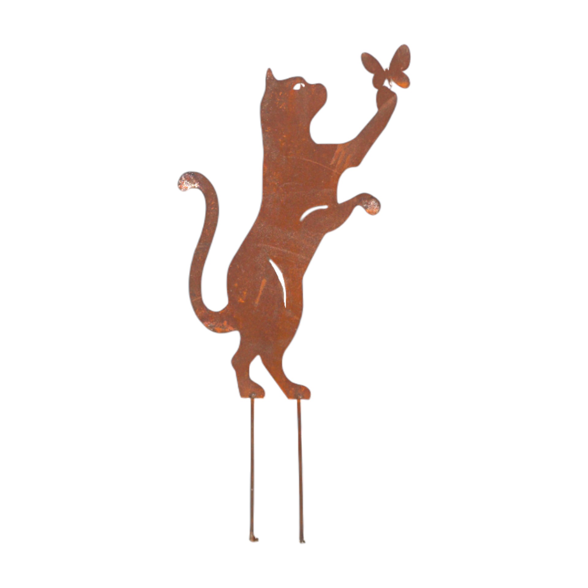 Darstellung von Katze mit Falter 2 Stäbe