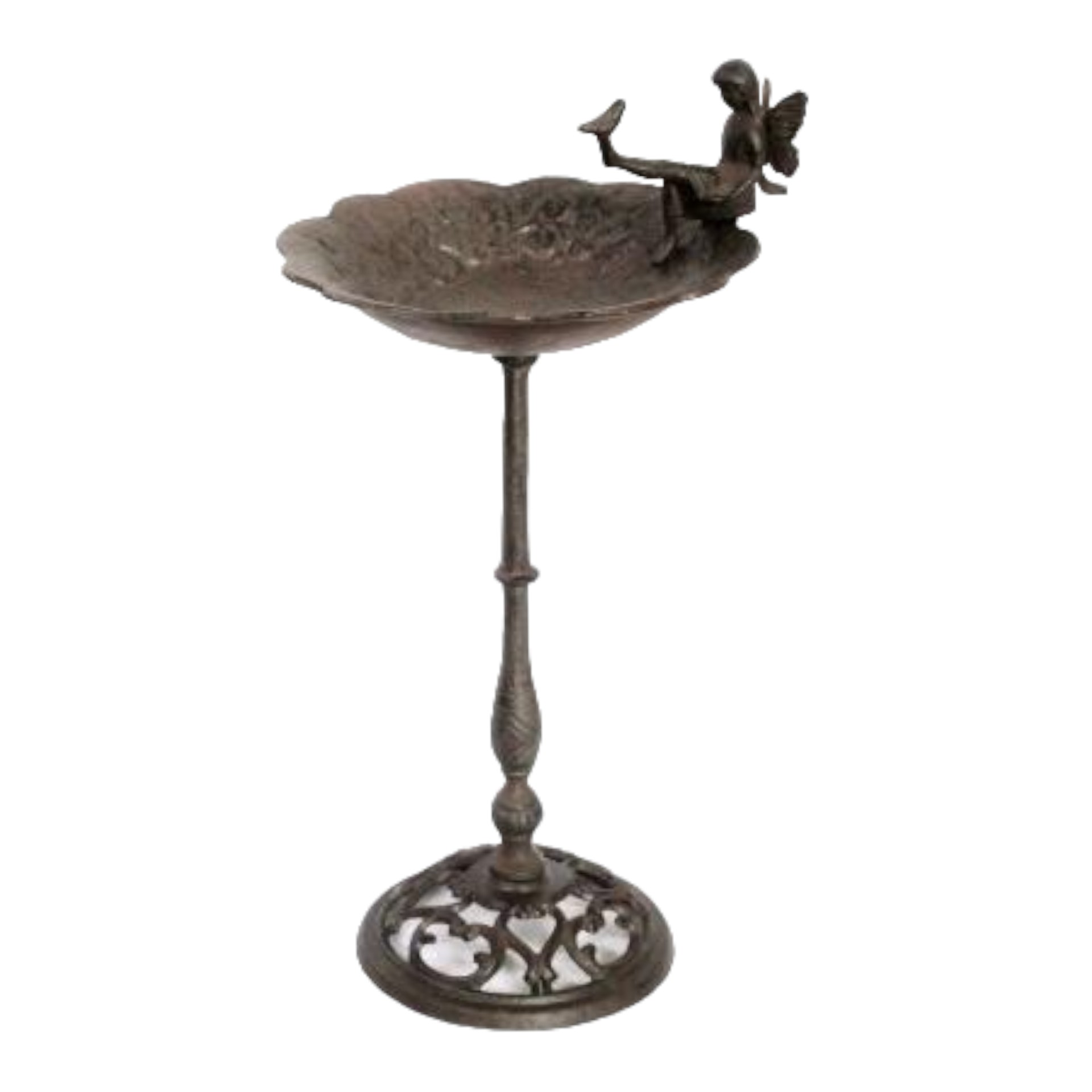 Vogeltränke mittel mit Elfe Darstellung von Vogeltränke mittel mit Elfe