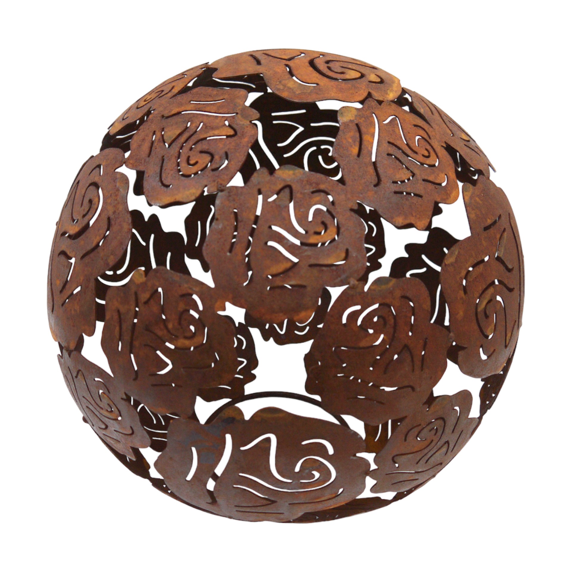 Kugel mit Blumen ROST, d= 40 cm Darstellung von Kugel mit Blumen ROST, d= 40 cm