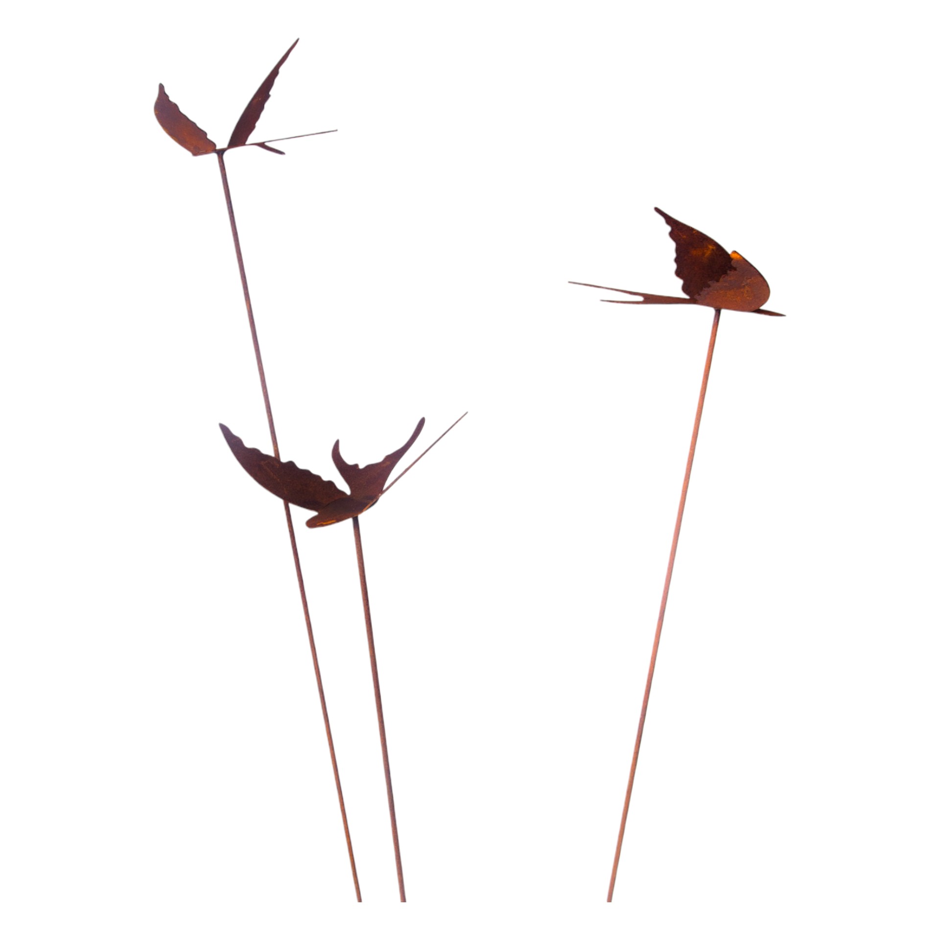 schwebende Schwalben auf Stab Darstellung von schwebende Schwalben auf Stab