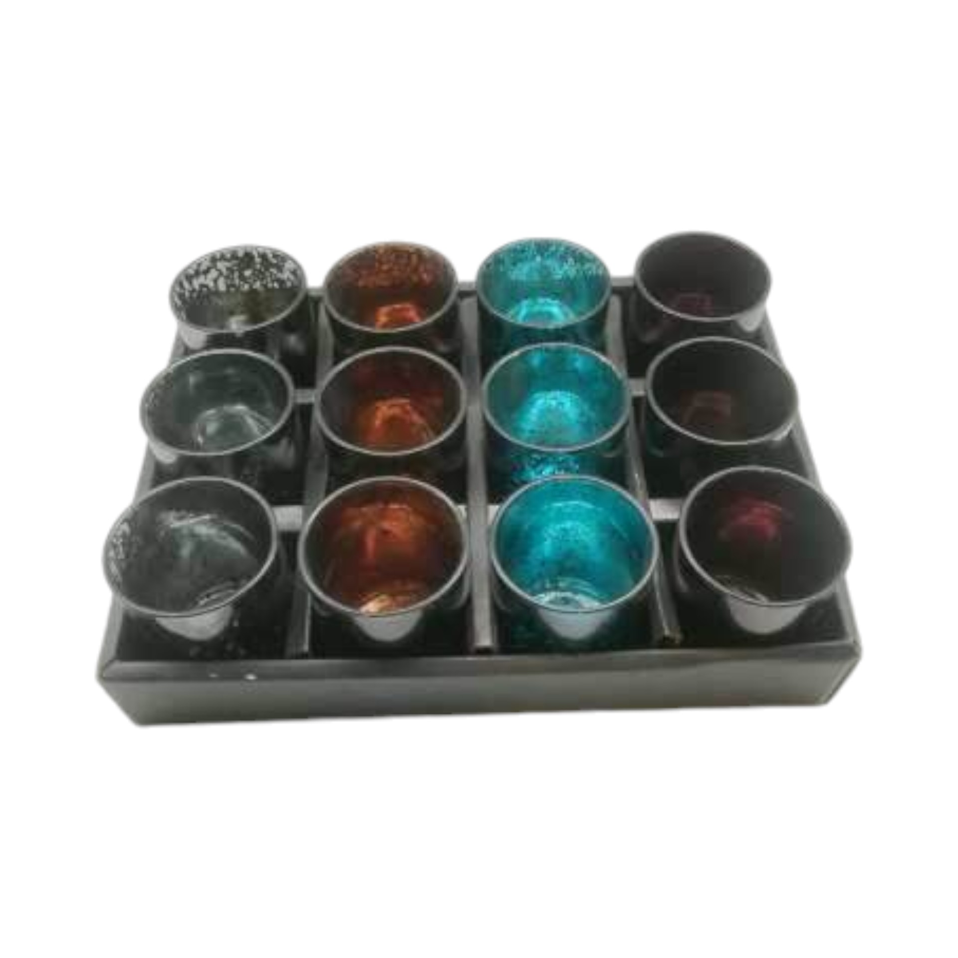 RP Teelichthalterbox 4 Farben sortiert Darstellung von RP Teelichthalterbox 4 Farben sortiert