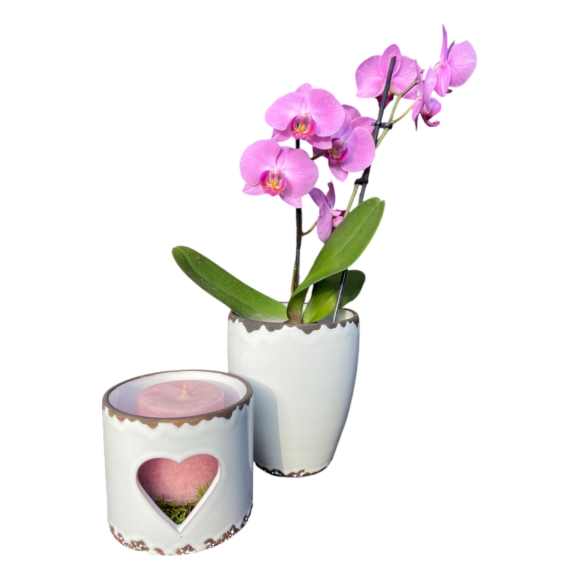 RP Windlicht Herz WEISS 12,5x10,5 cm Darstellung von RP Windlicht Herz WEISS 12,5x10,5 cm