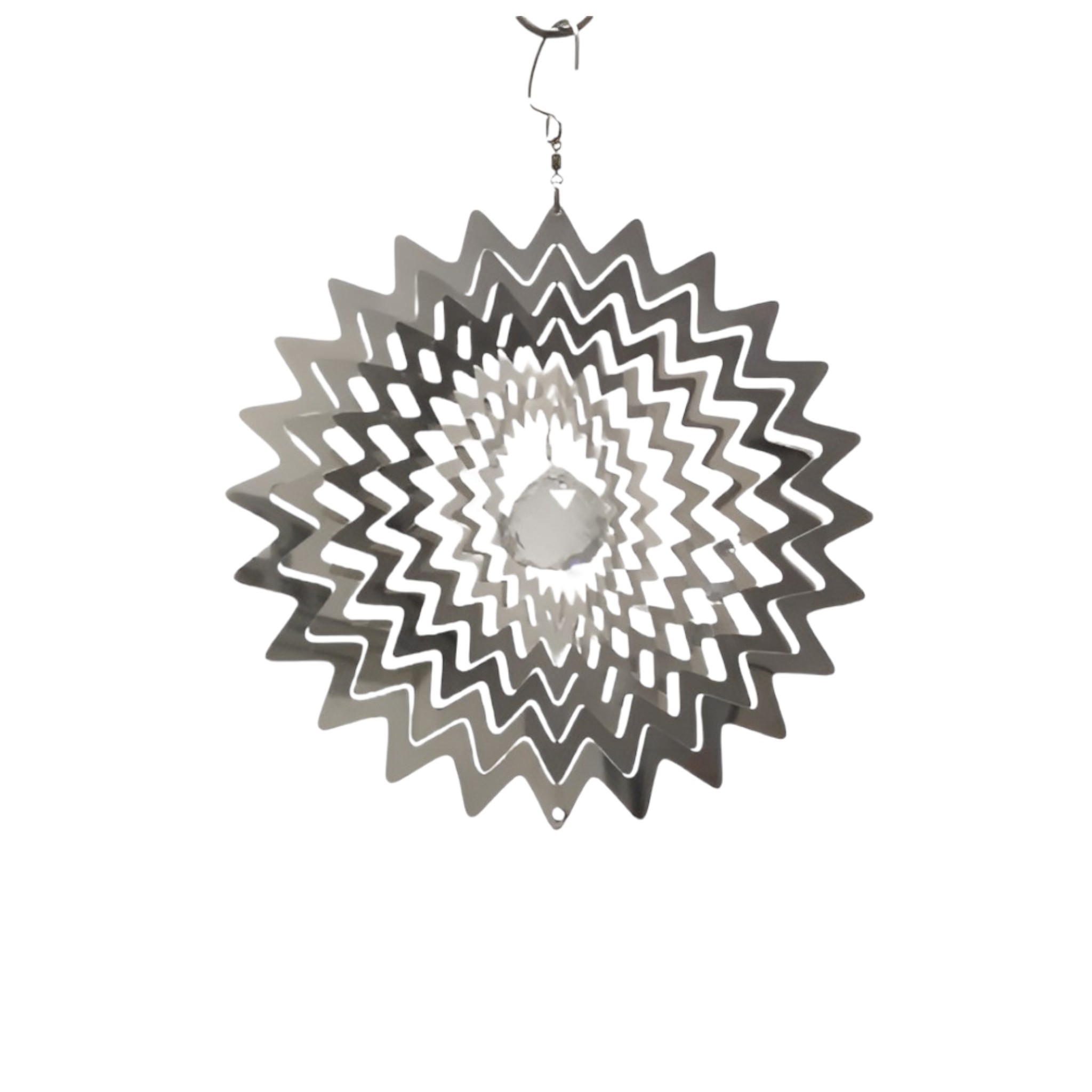 Darstellung von Illusion Edelstahl Sonne 21 cm m. Kristallkugel