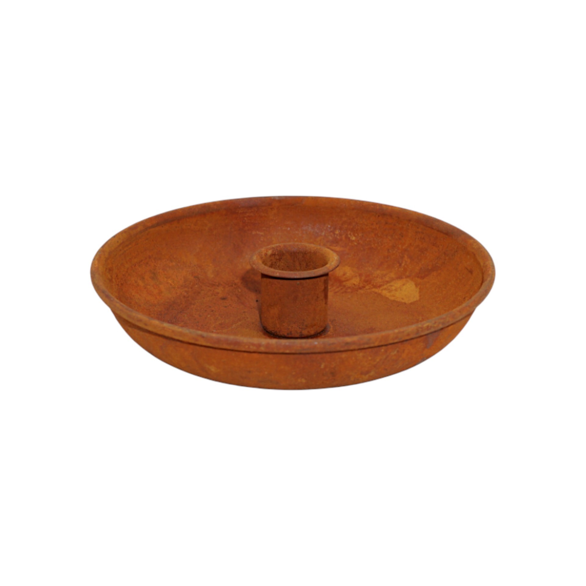 Darstellung von Schale rund mittel f. Stabkerze rusty
