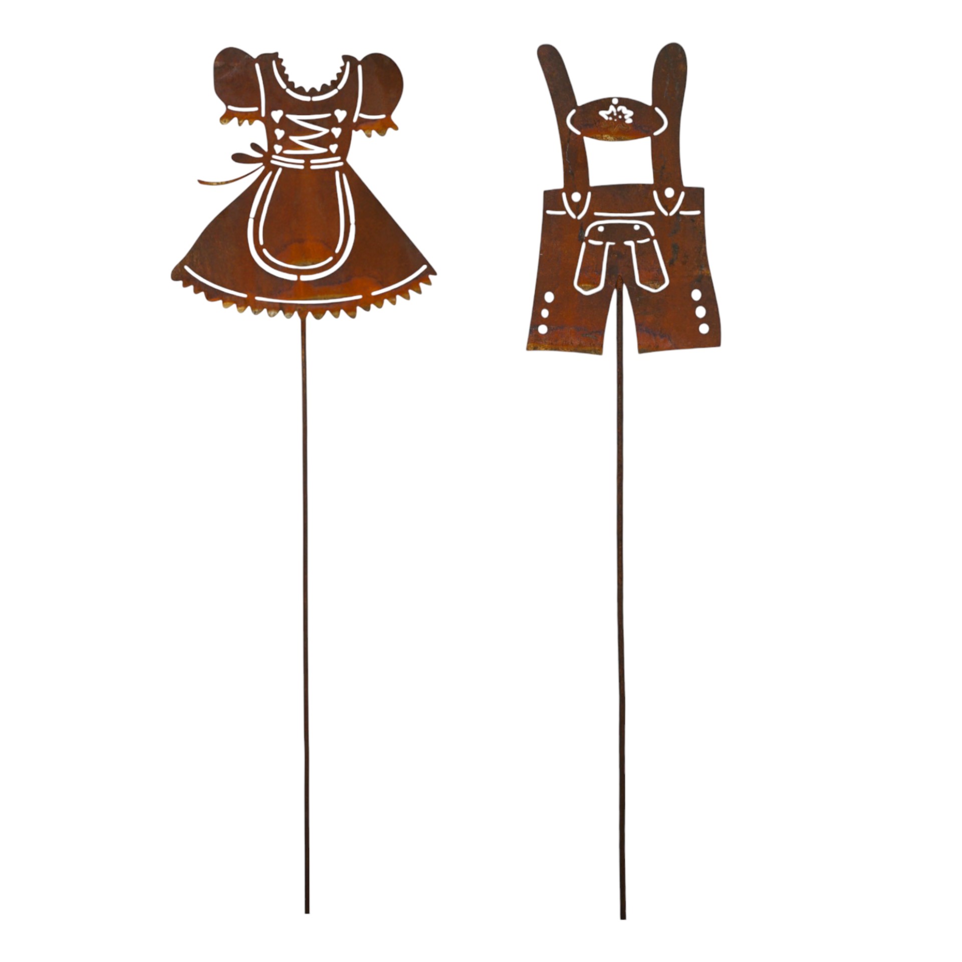 Dirndl/ Lederhose Stecker Darstellung von Dirndl/ Lederhose Stecker