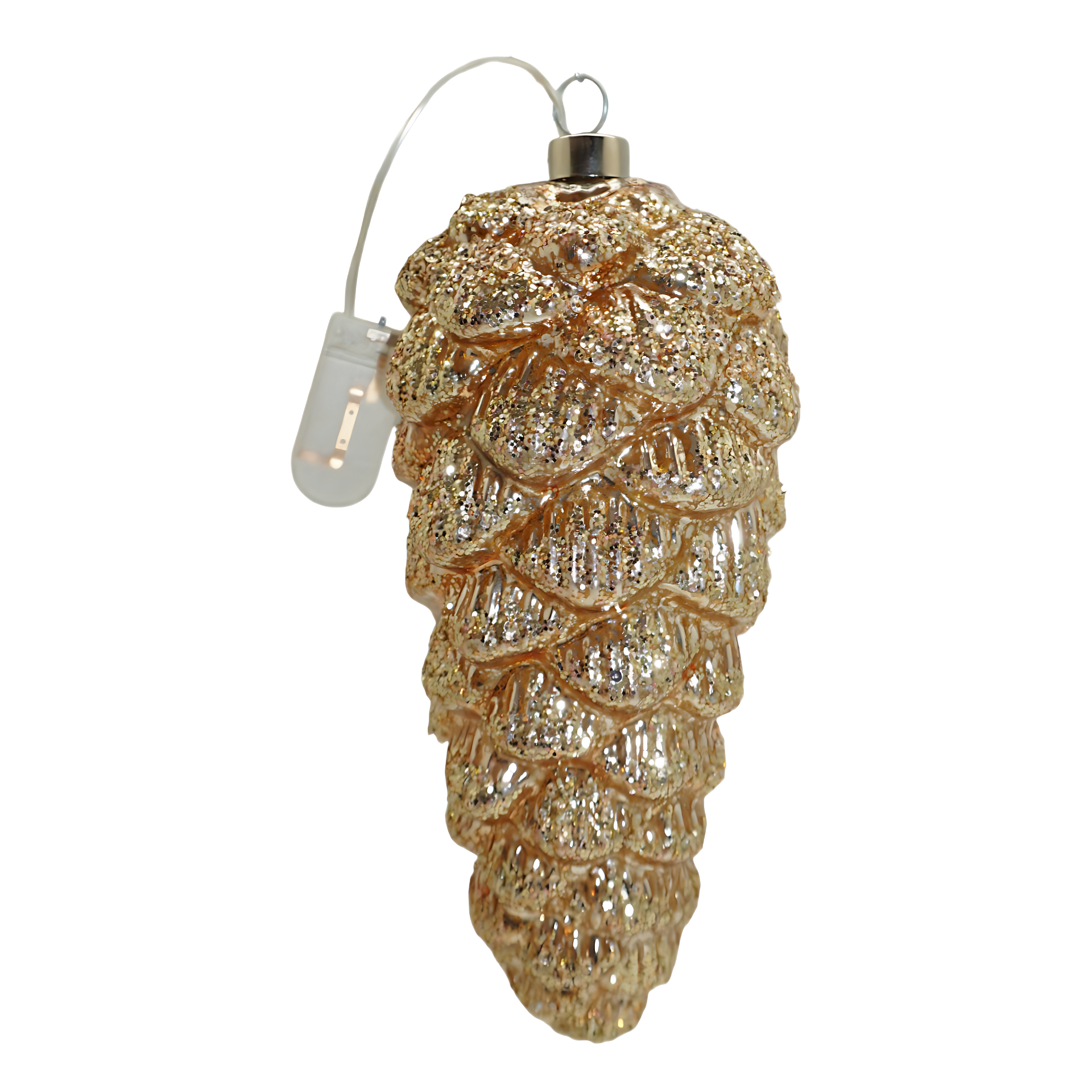 Darstellung von Zapfen gold mit LED, gross