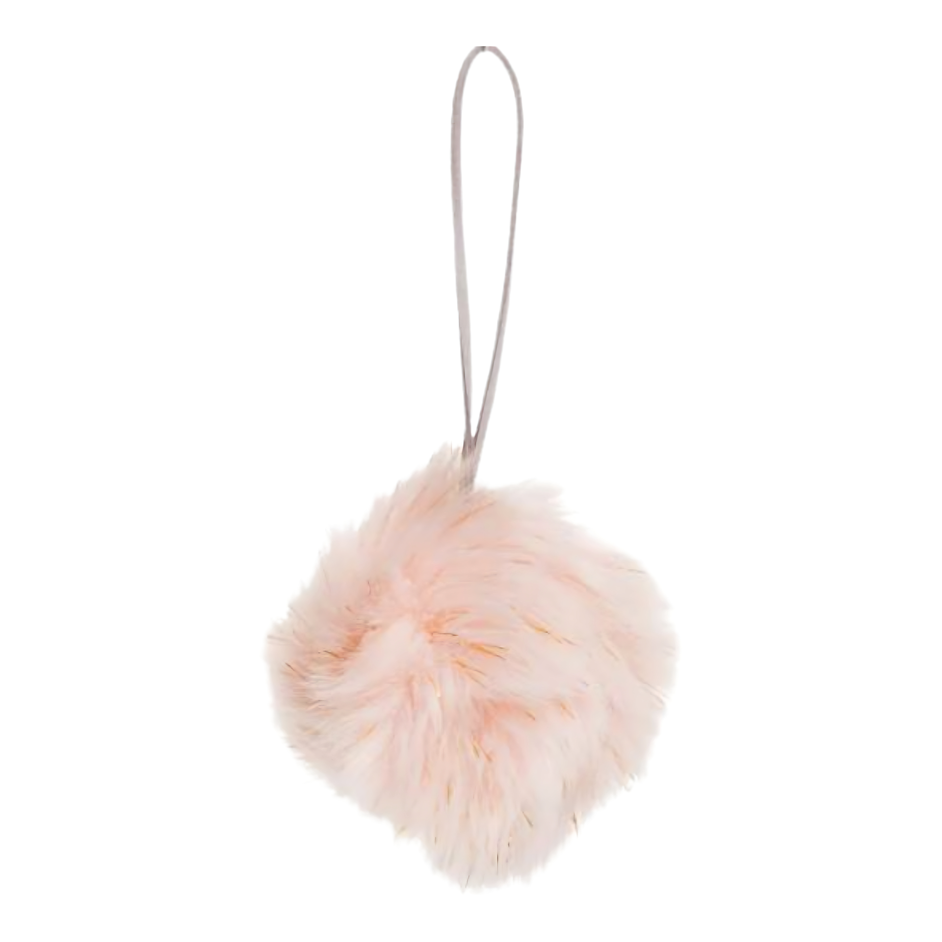 Darstellung von flauschige Kugel pink zum Hängen